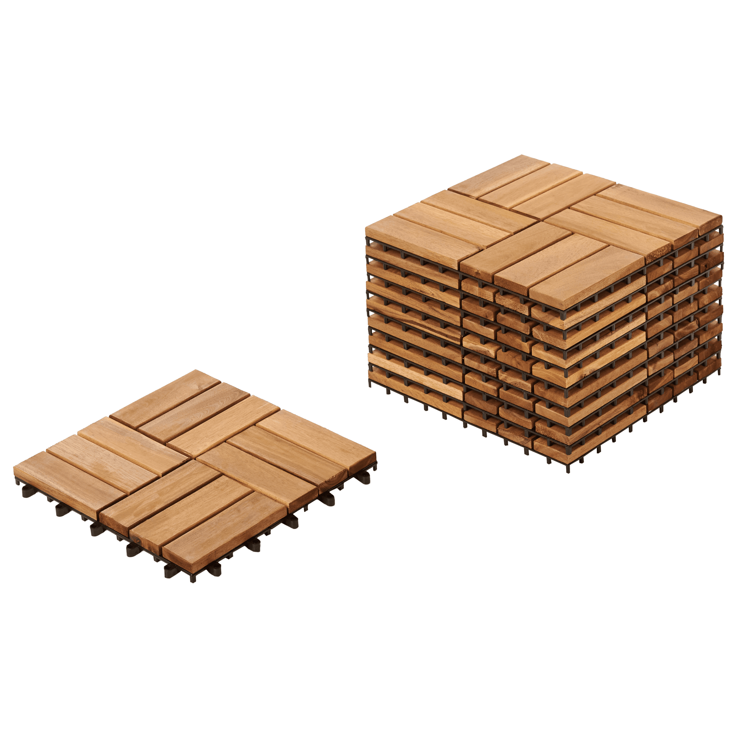 Terassilaatta ACERENZA sertifioitu akaasia Luonnonväri – Beliani