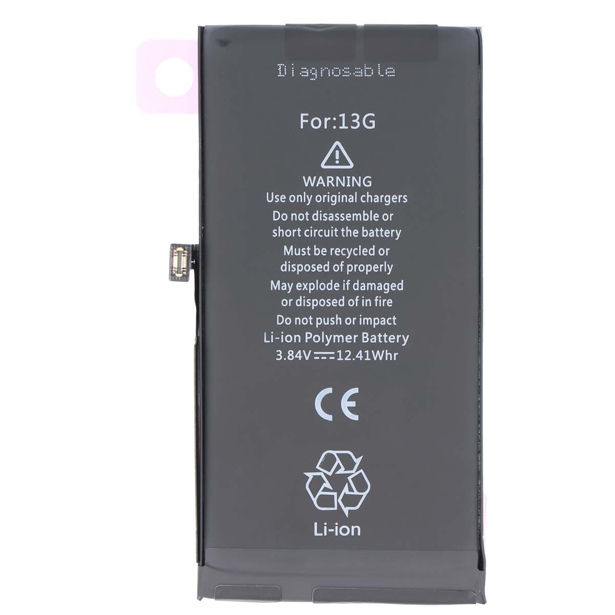 Akku diagnosoitava iPhone 13 Li-Polymer 3,84V 3227mAh 12,4Wh – Avizar