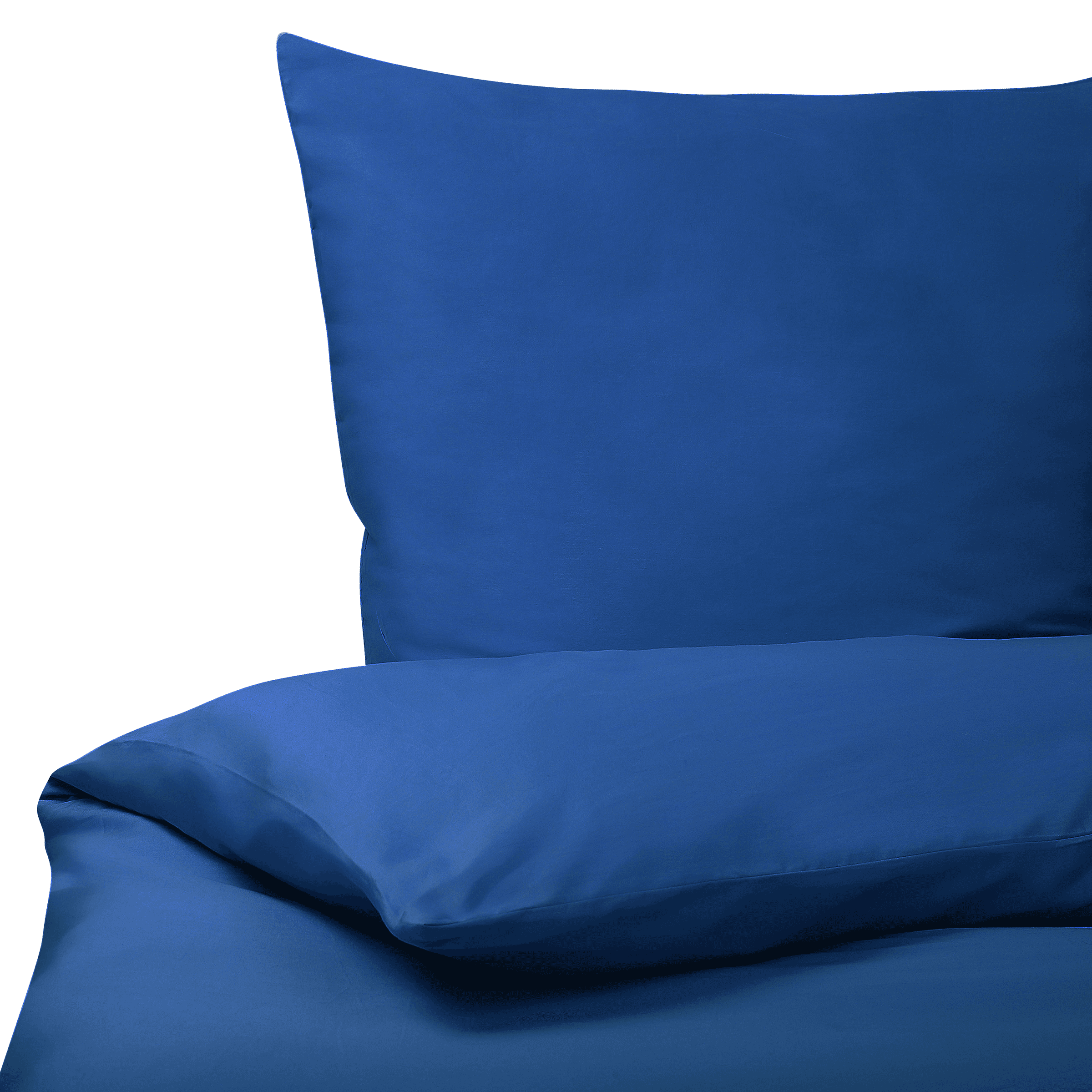 Pussilakanasetti HARMONRIDGE Puuvillasatiini 200 x 220 cm Tummansininen – Beliani