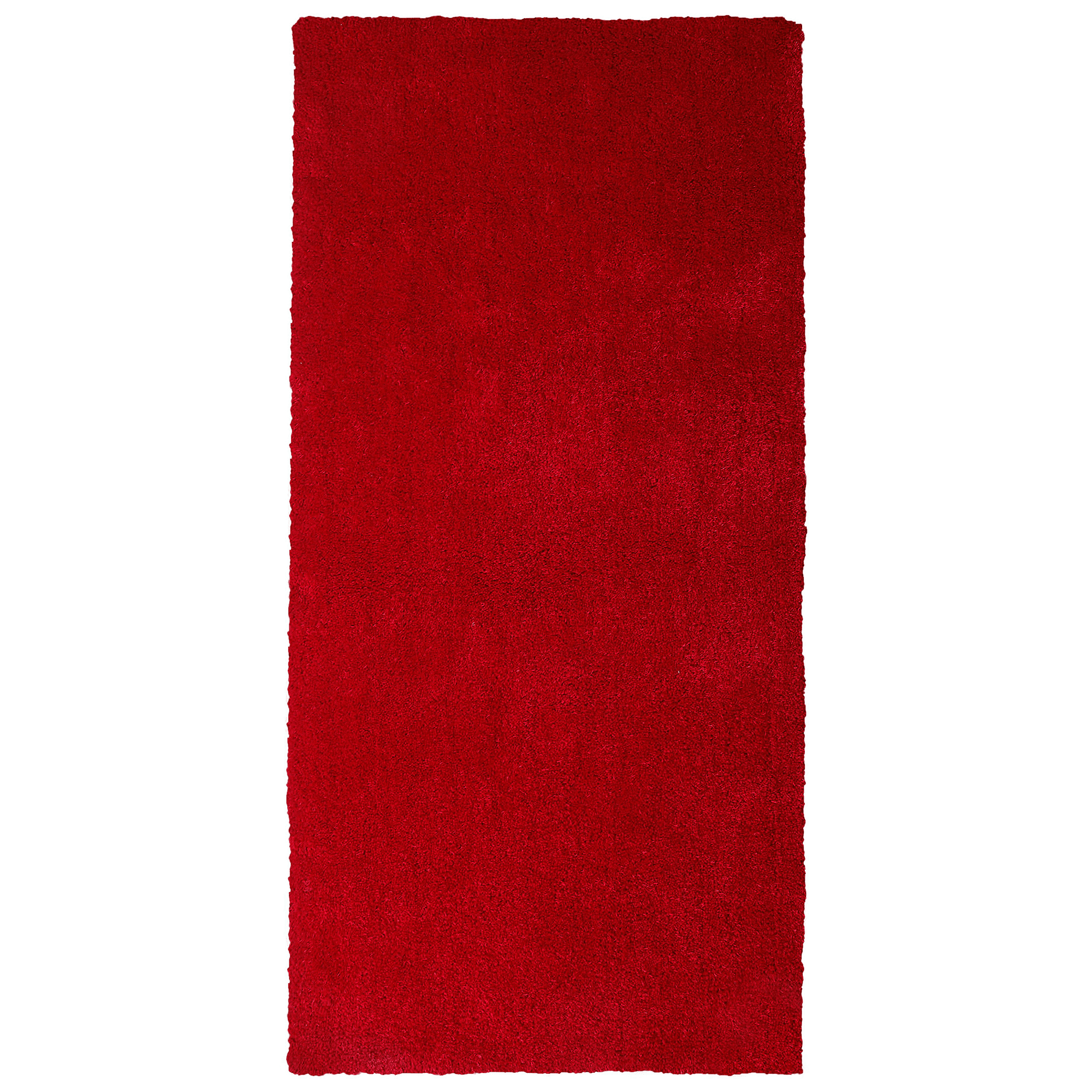 Korkeanukkainen matto DEMRE Punainen 80 x 150 cm