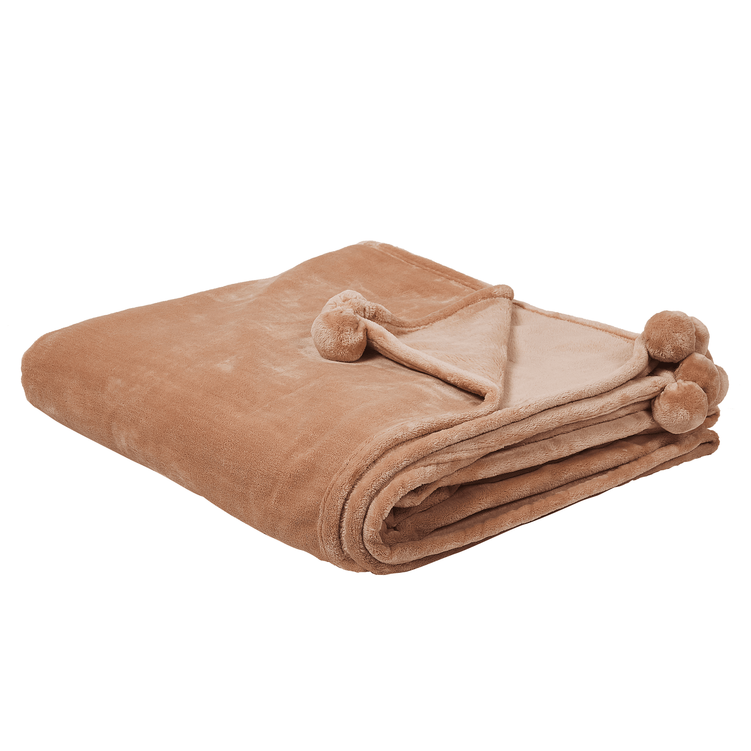 Torkkupeitto TERKE 200 x 220 cm Vaaleanruskea – Beliani