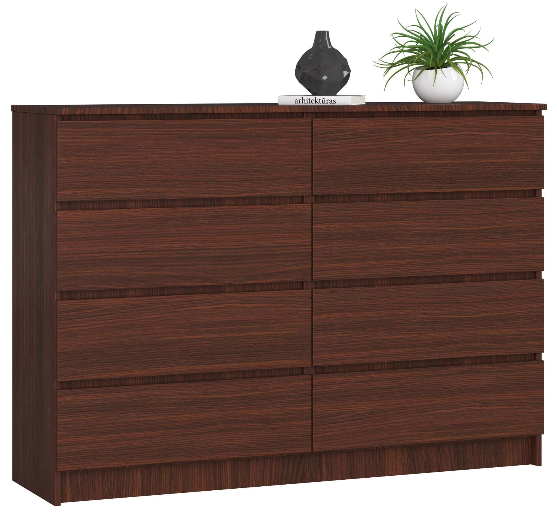 Akord Lipasto 8 laatikkoa Wenge 138x40x99 – Akord