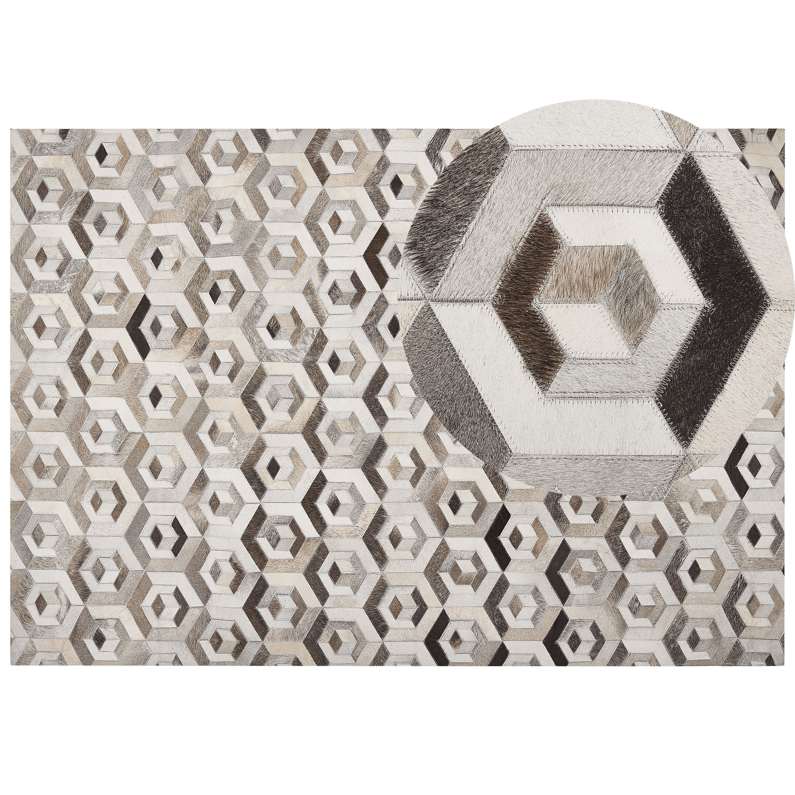 Matto TAVAK Beige 160 x 230 cm nahka