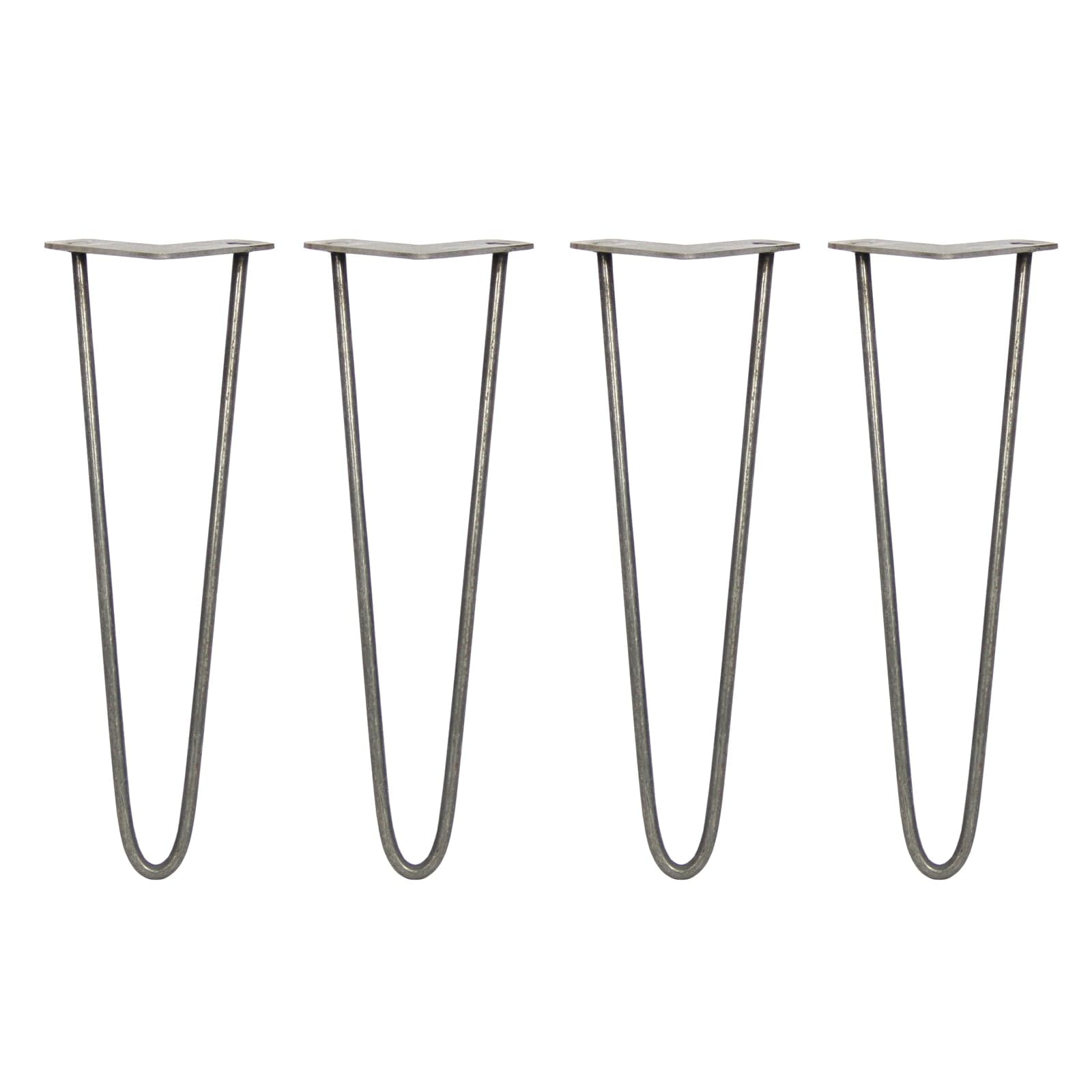 4 x 16 hiusneulajalat - 2 piikkiä - 10 mm - raakateräs