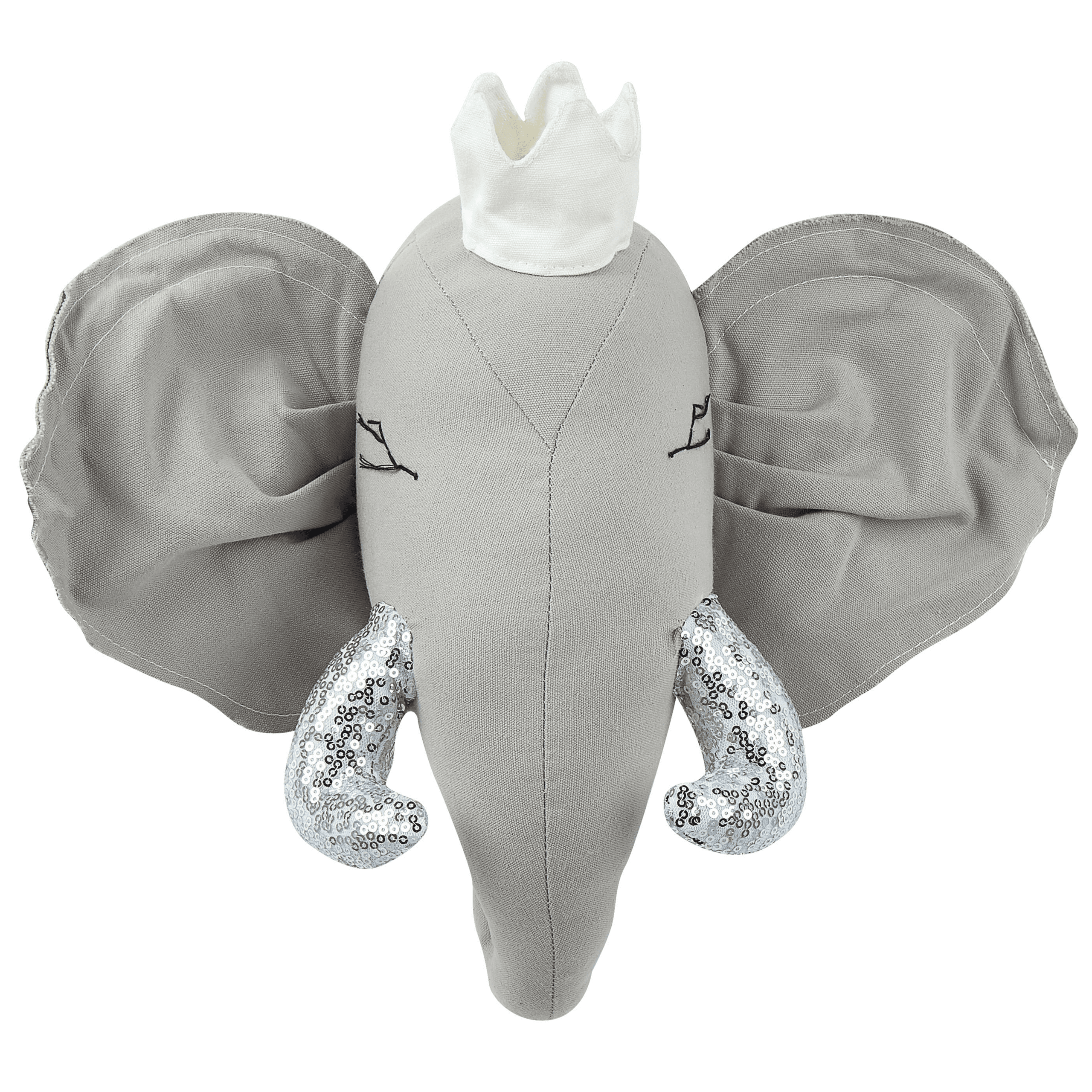 Lasten seinäkoriste Norsu TANTOR puuvilla 33 cm Harmaa