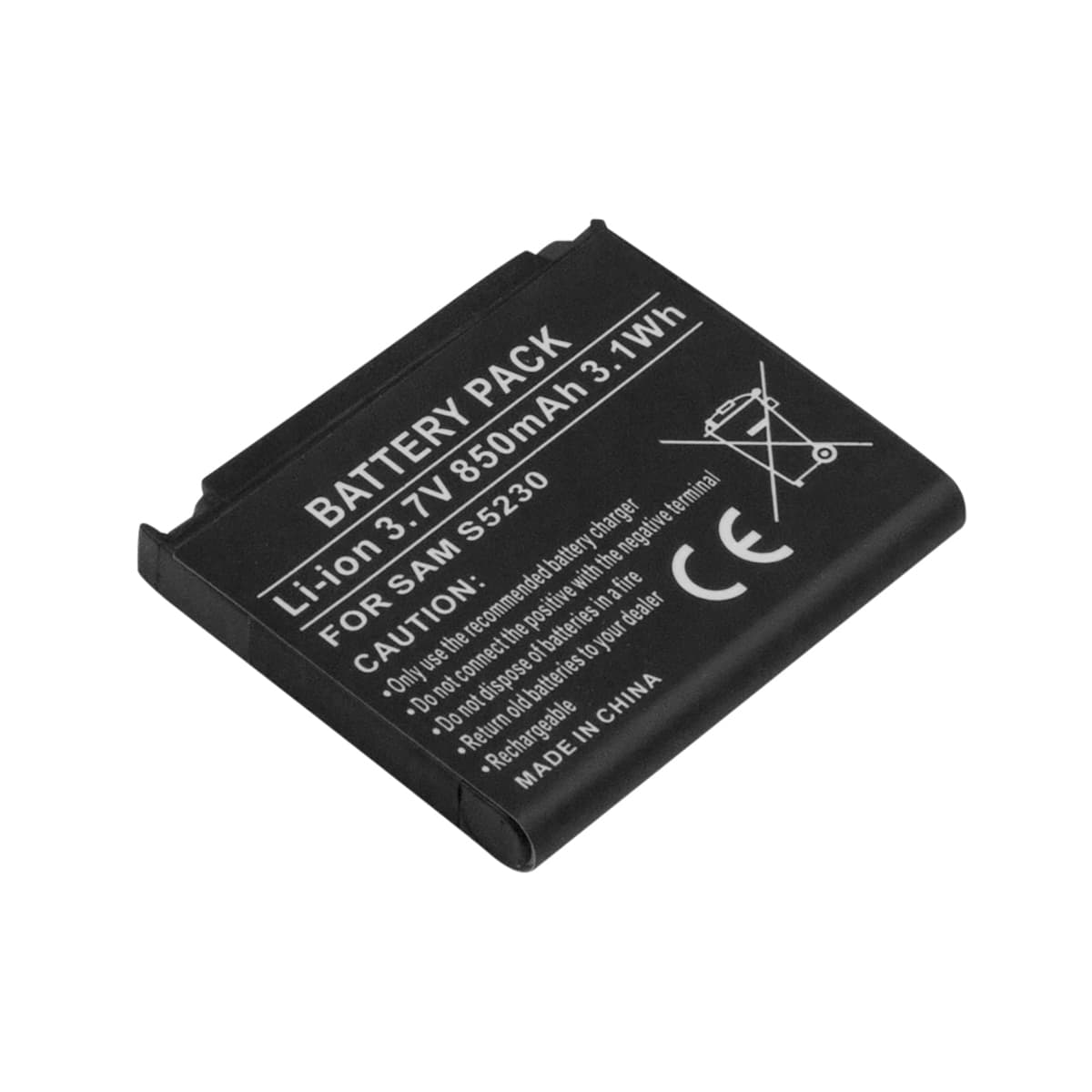 Akku Samsung S5230 Li-ion 3,7V 850mAh 3,1Wh – Avizar