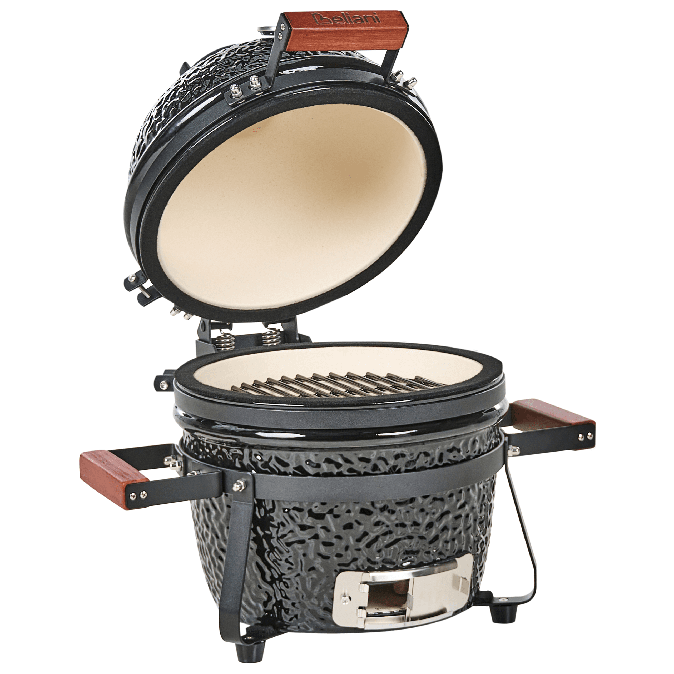 Minihiiligrilli KAMADO keramiikka Musta