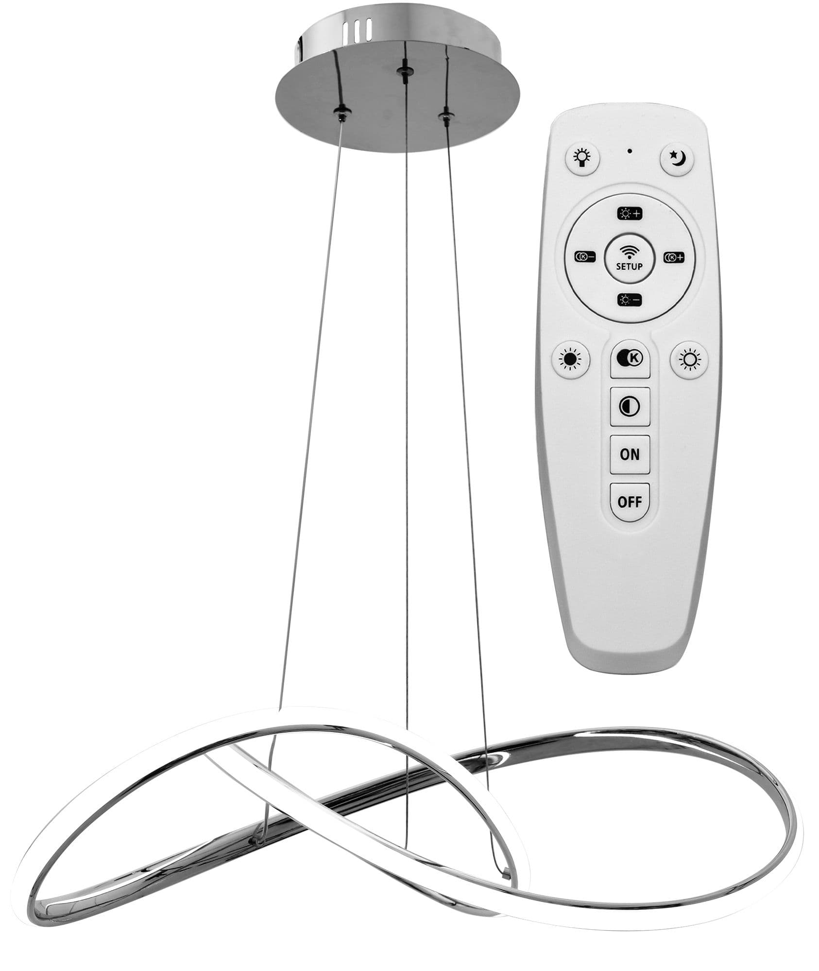 TOOLIGHT riippuva kattovalaisin APP393-CP kromi, 14,5x55x90cm