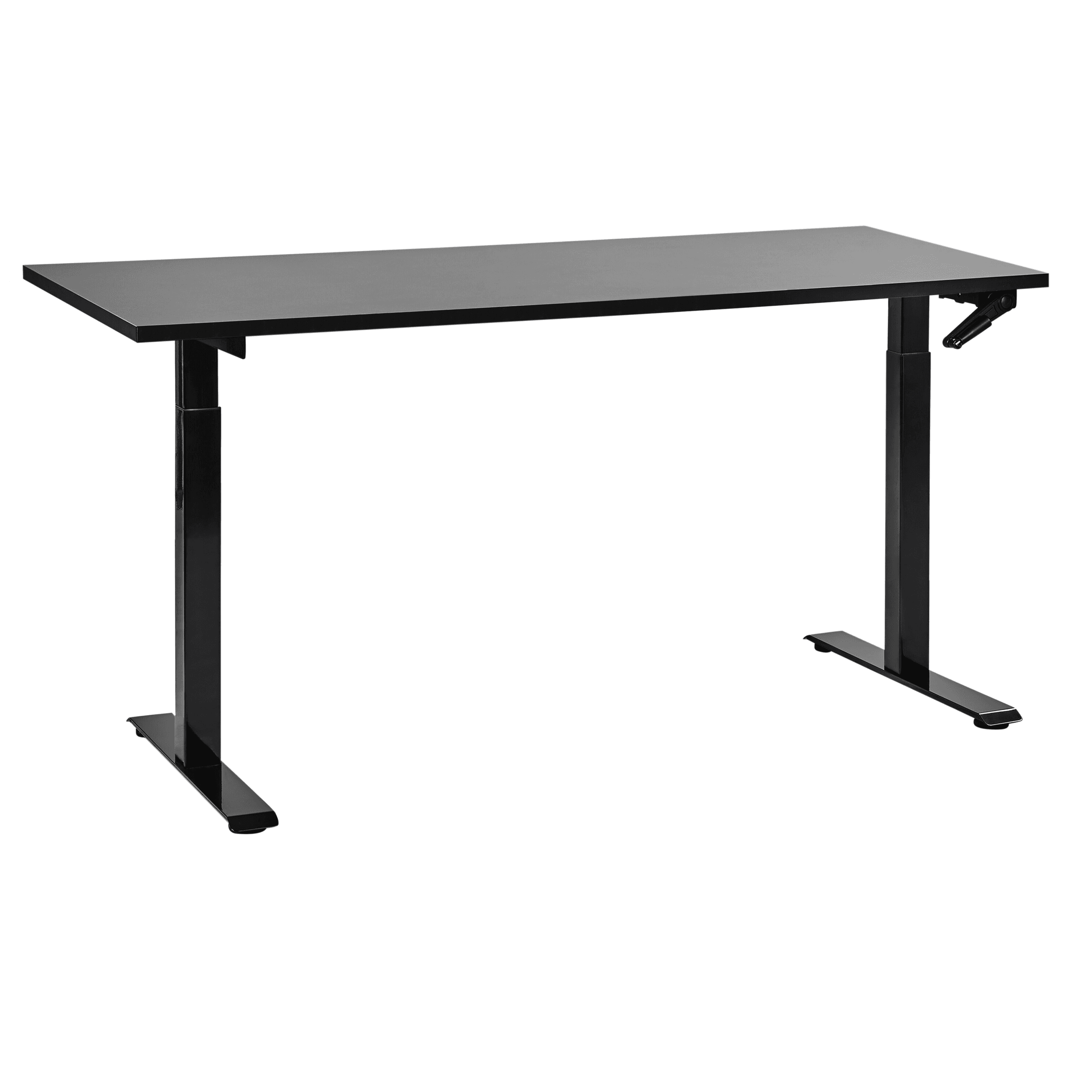 Manuaalisesti säädettävä työpöytä DESTINES Musta 160 cm 72 cm