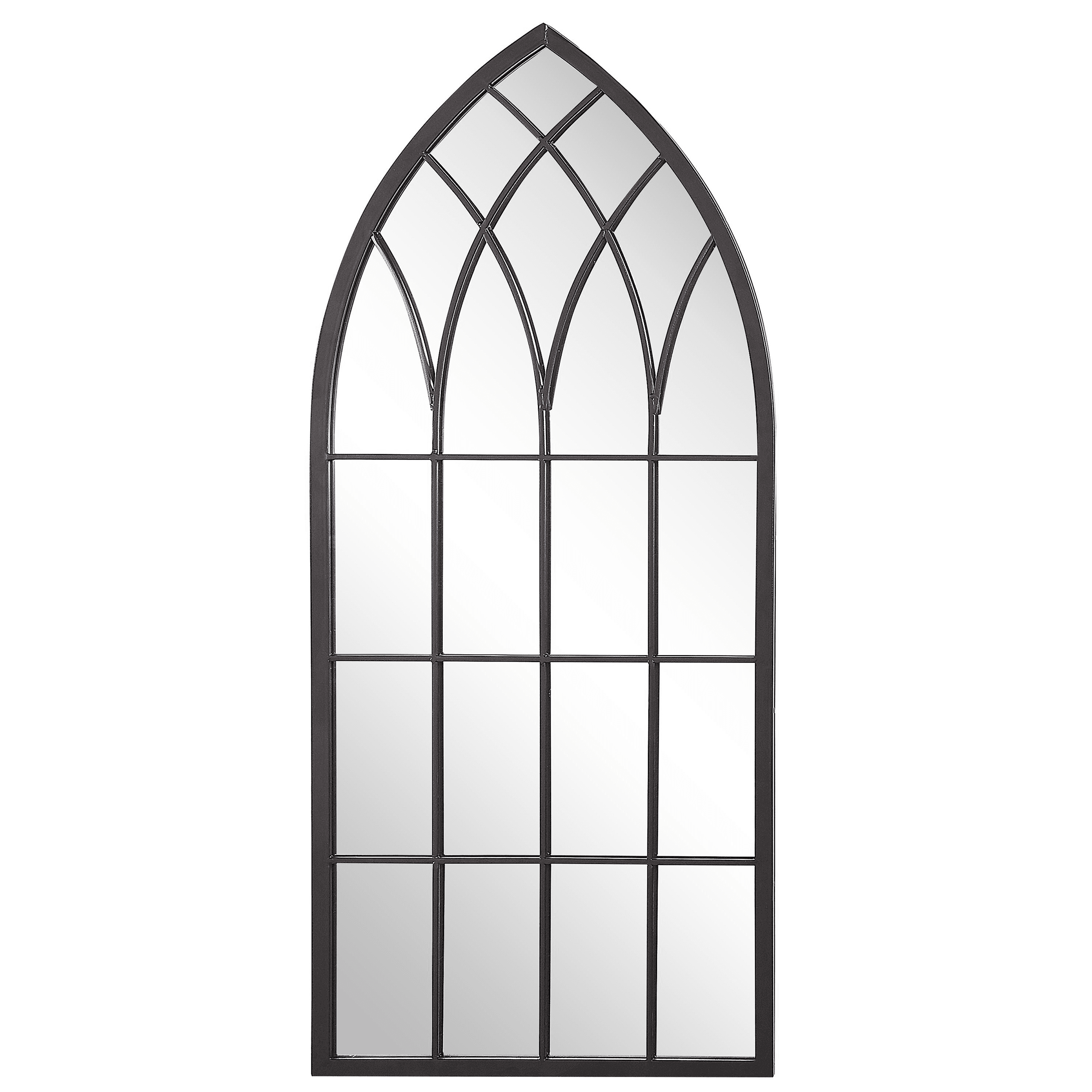 Seinäpeili CASSEL 50 cm 115 cm metalli Musta