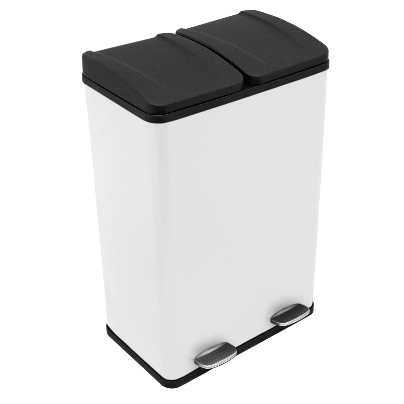 60 litran kaksoispoljinroska-astia, valkoinen – Monstershop