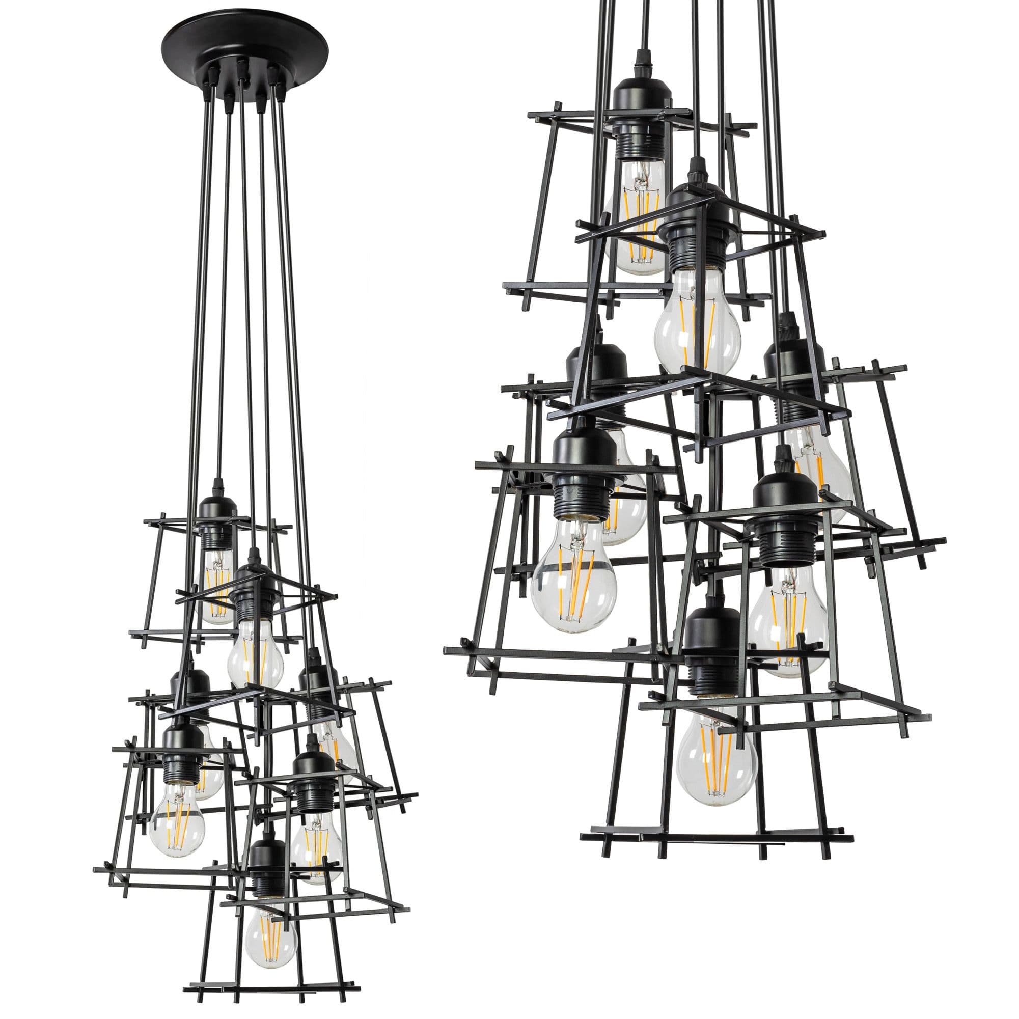 TOOLIGHT riippuvalaisin APP221-7CP musta, 80X20X80CM – Toolight