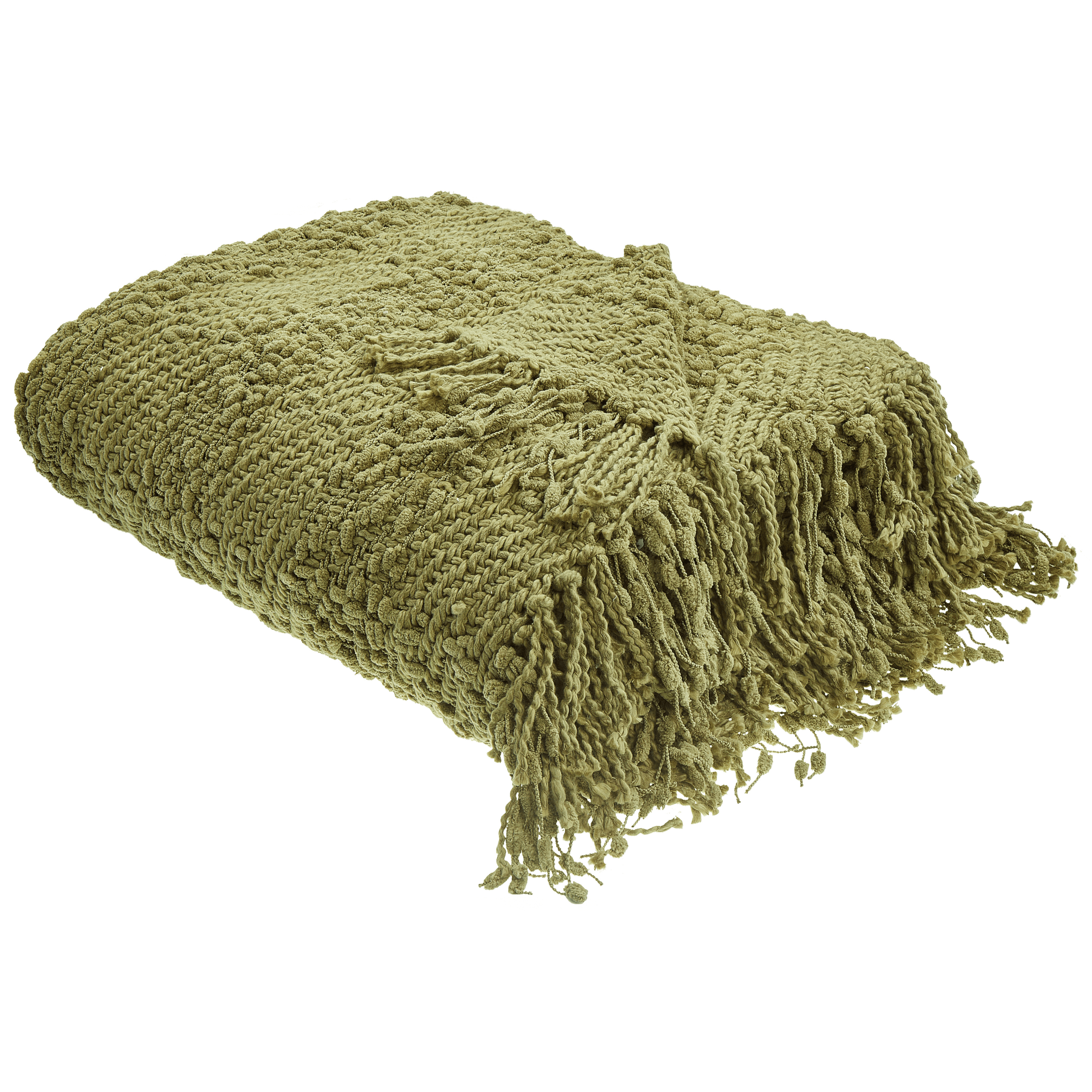 Torkkupeitto VELLA puuvilla 200 x 220 cm Oliivinvihreä