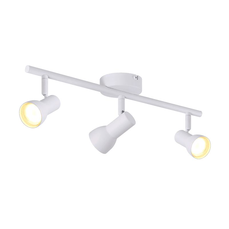 NETTLIFE 3- liekkinen GU10- kattospottivalaisin, 350° kääntyvä kattovalaisin olohuoneeseen ja keittiöön – Nettlife