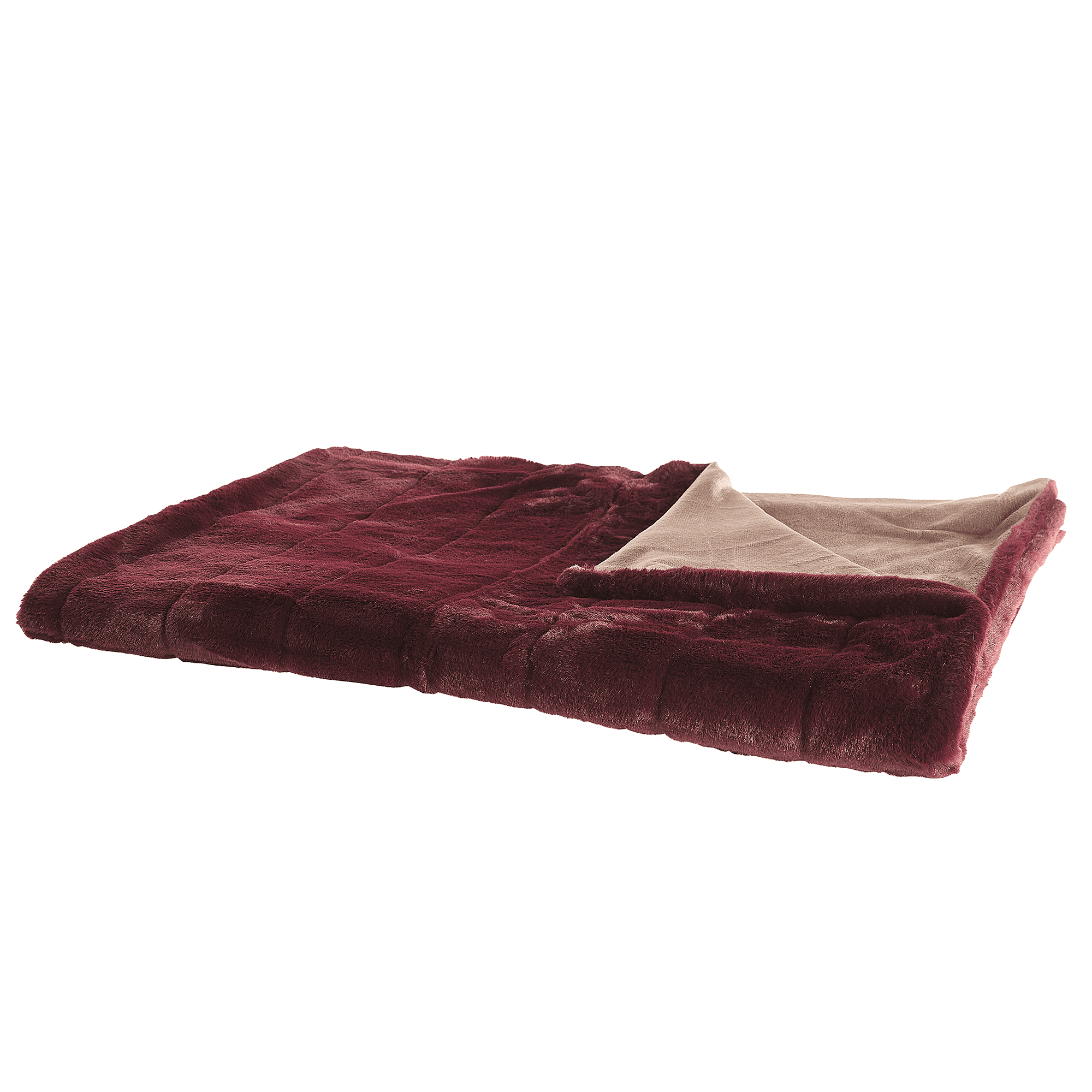 Torkkupeitto TANTAN 150 x 200 cm Viininpunainen – Beliani