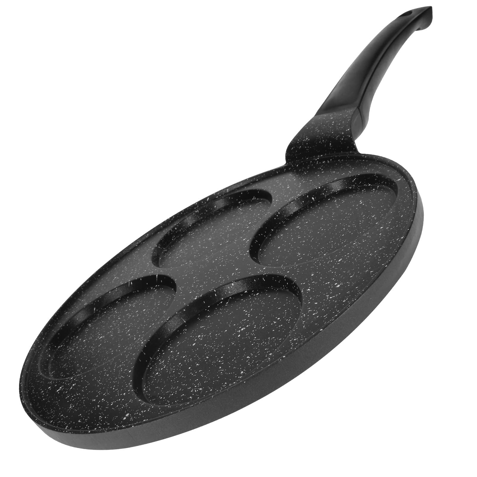 Pannukakku Paistinpannu 26 cm 4 Hengelle Marmoripinnoite Ergonomisella Kahvalla – Cheffinger