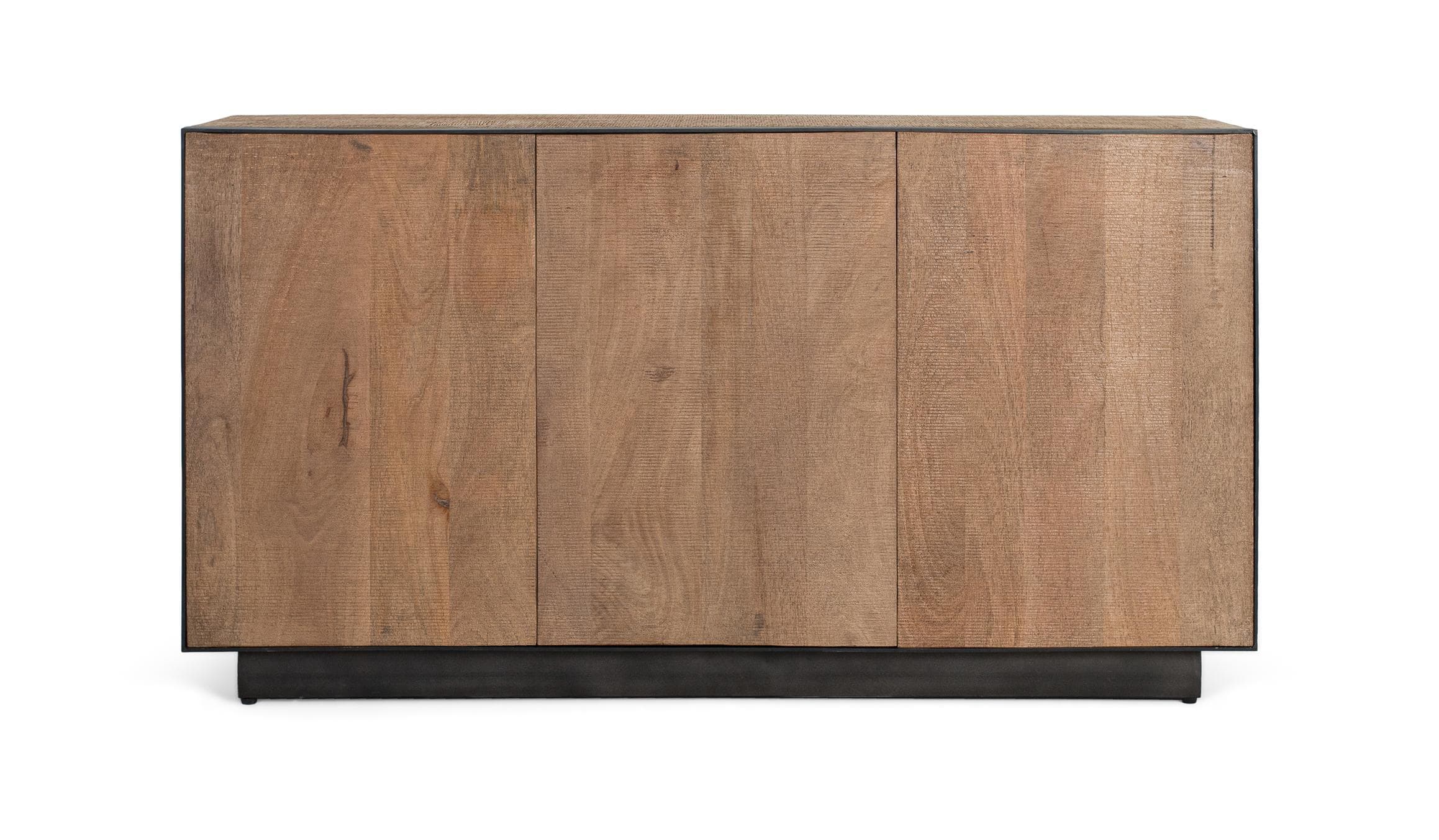3-ovinen mangopuusta valmistettu senkki, 150 cm
