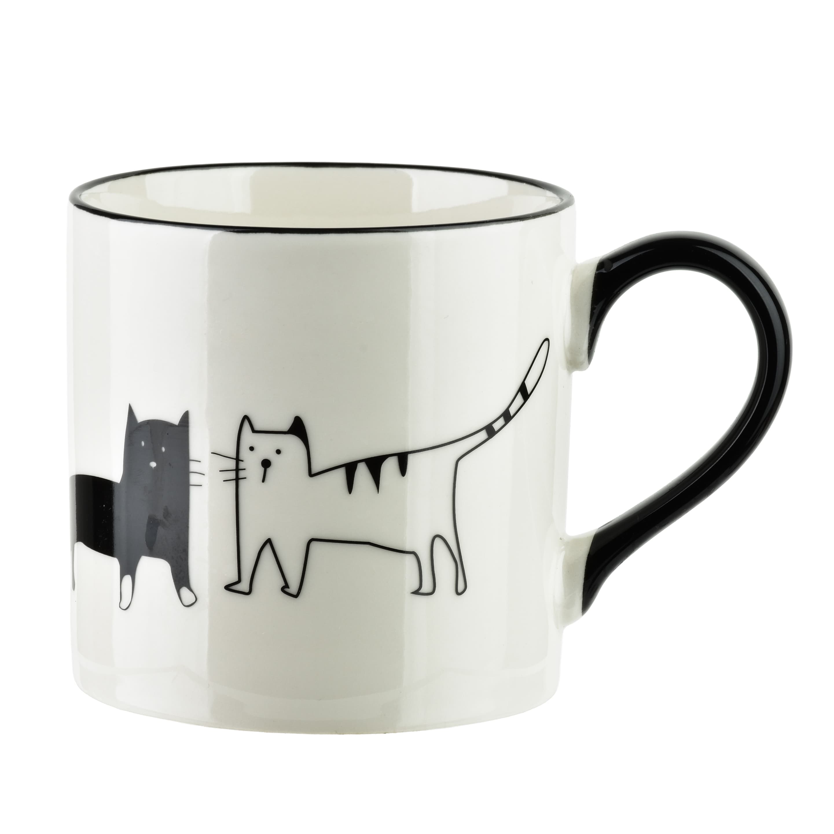 Muki posliini AFFEKDESIGN COTTELLO 370 ml 9x13x9 cm kissa-aiheella