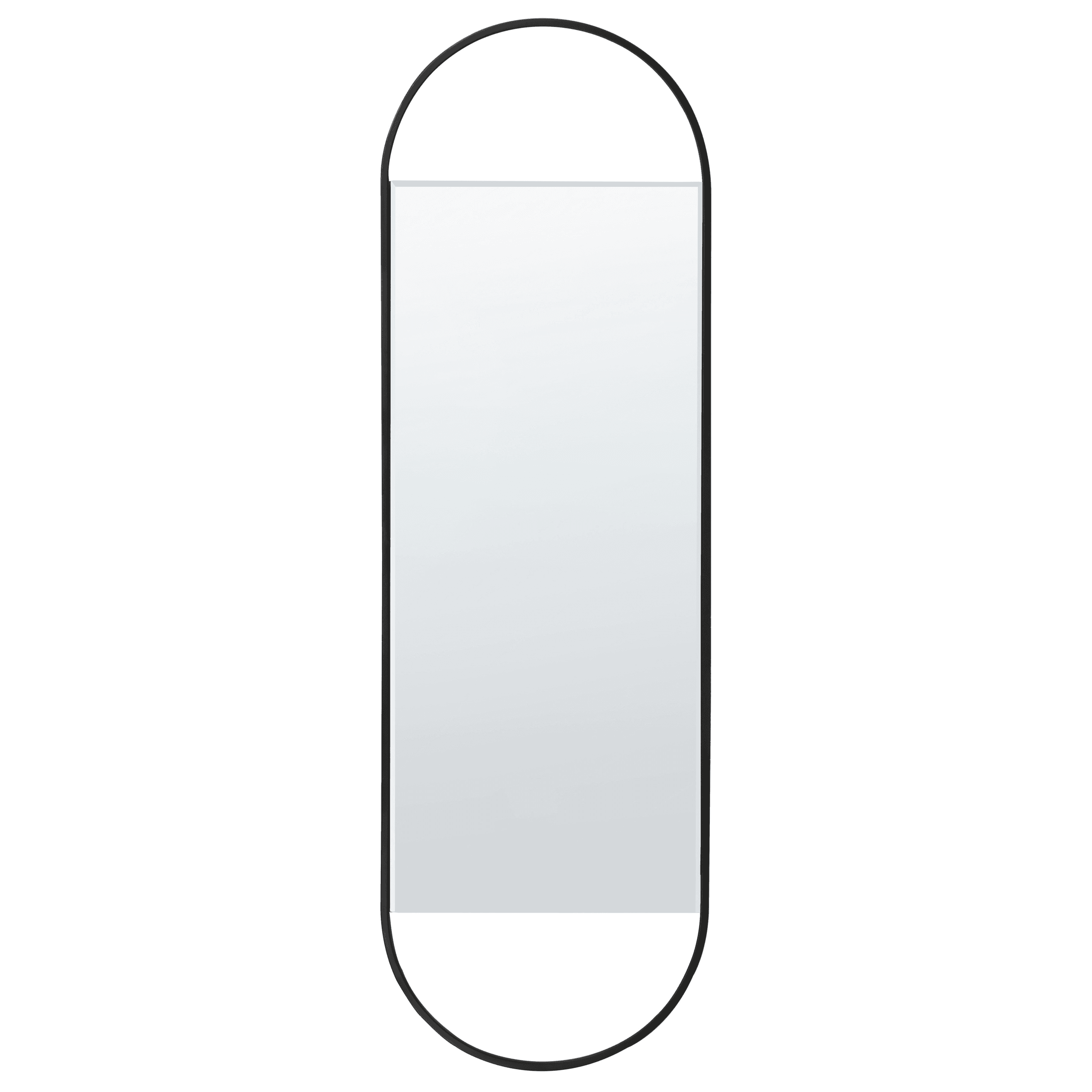 Seinäpeili VALLERY 40 cm 120 cm metalli Musta – Beliani