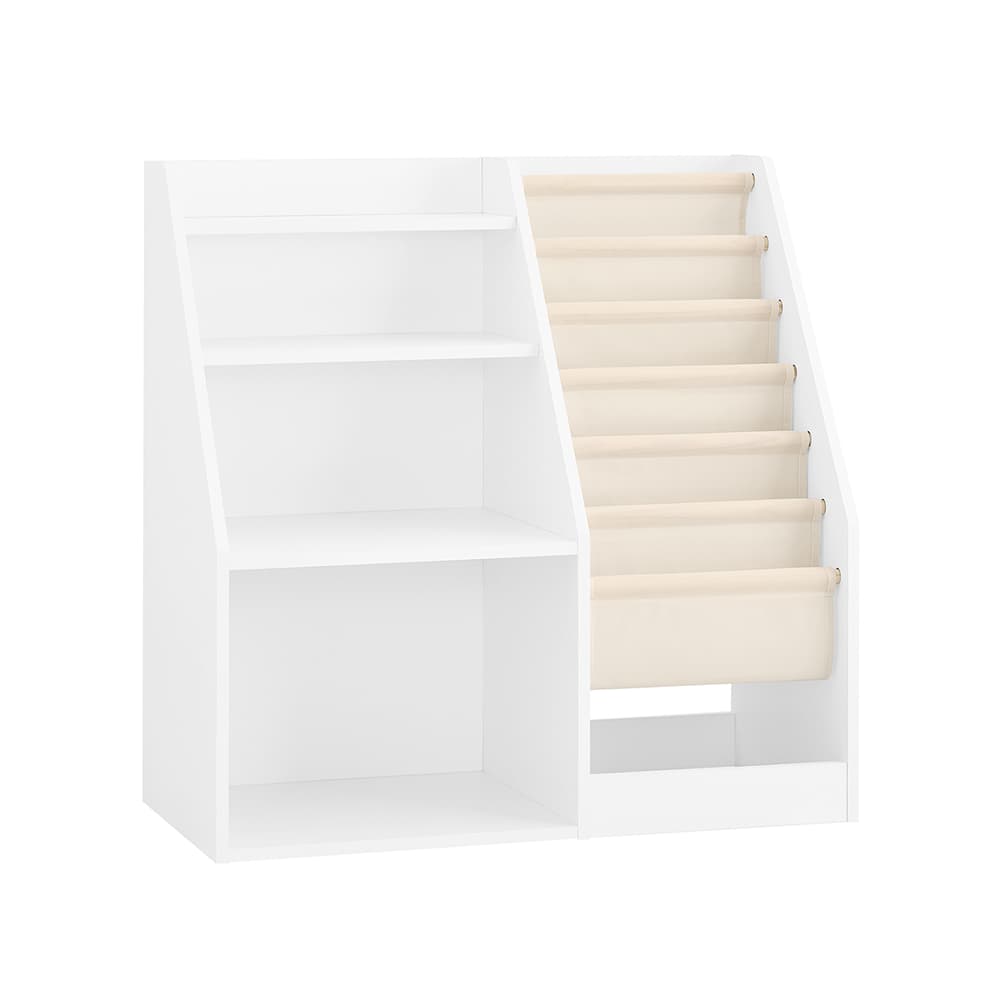 SoBuy Montessori-kirjahylly 3-hyllyinen valkoinen puu 80x40x80 cm KMB119-W – SoBuy