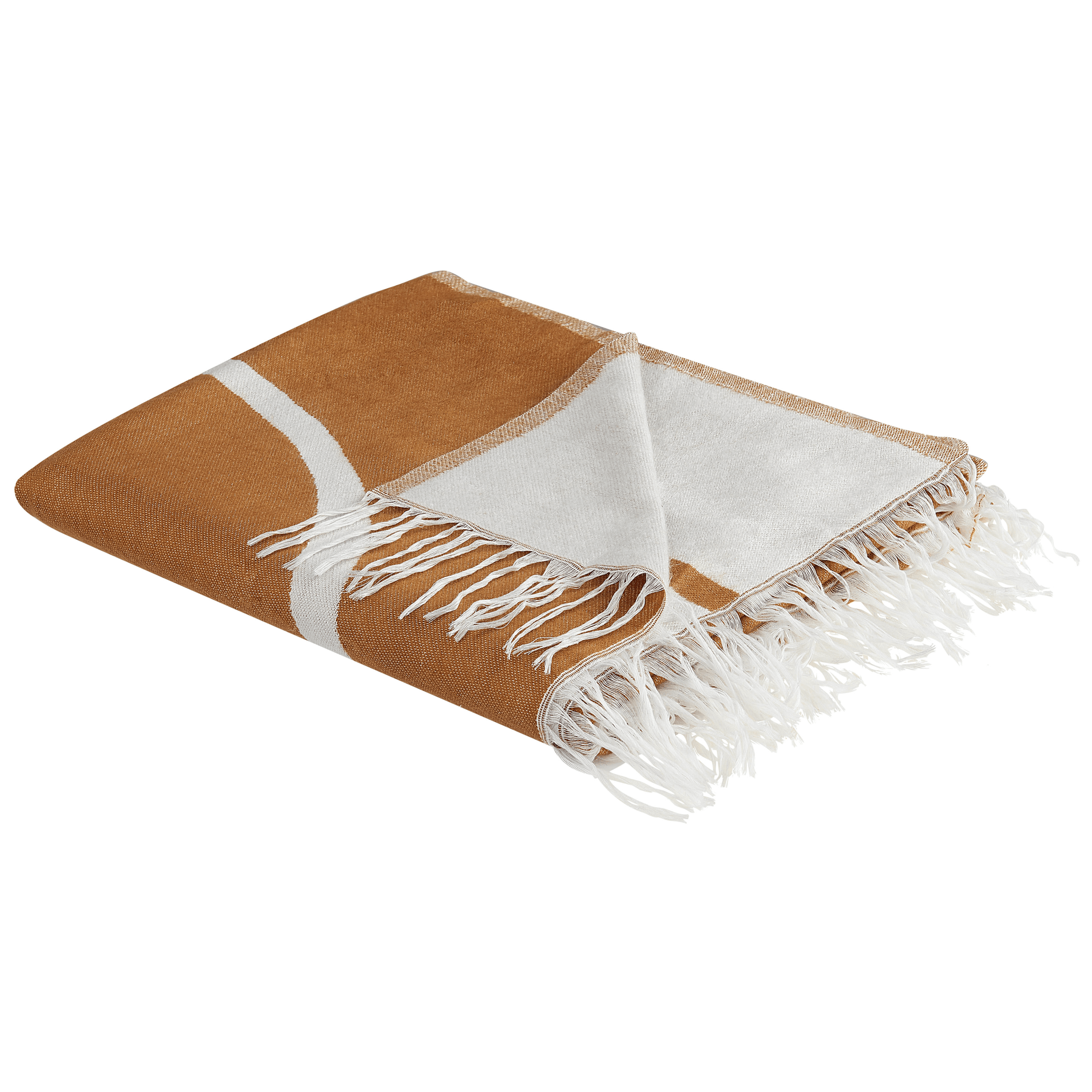 Torkkupeitto PALHI kangas 130 x 170 cm Oranssi – Beliani