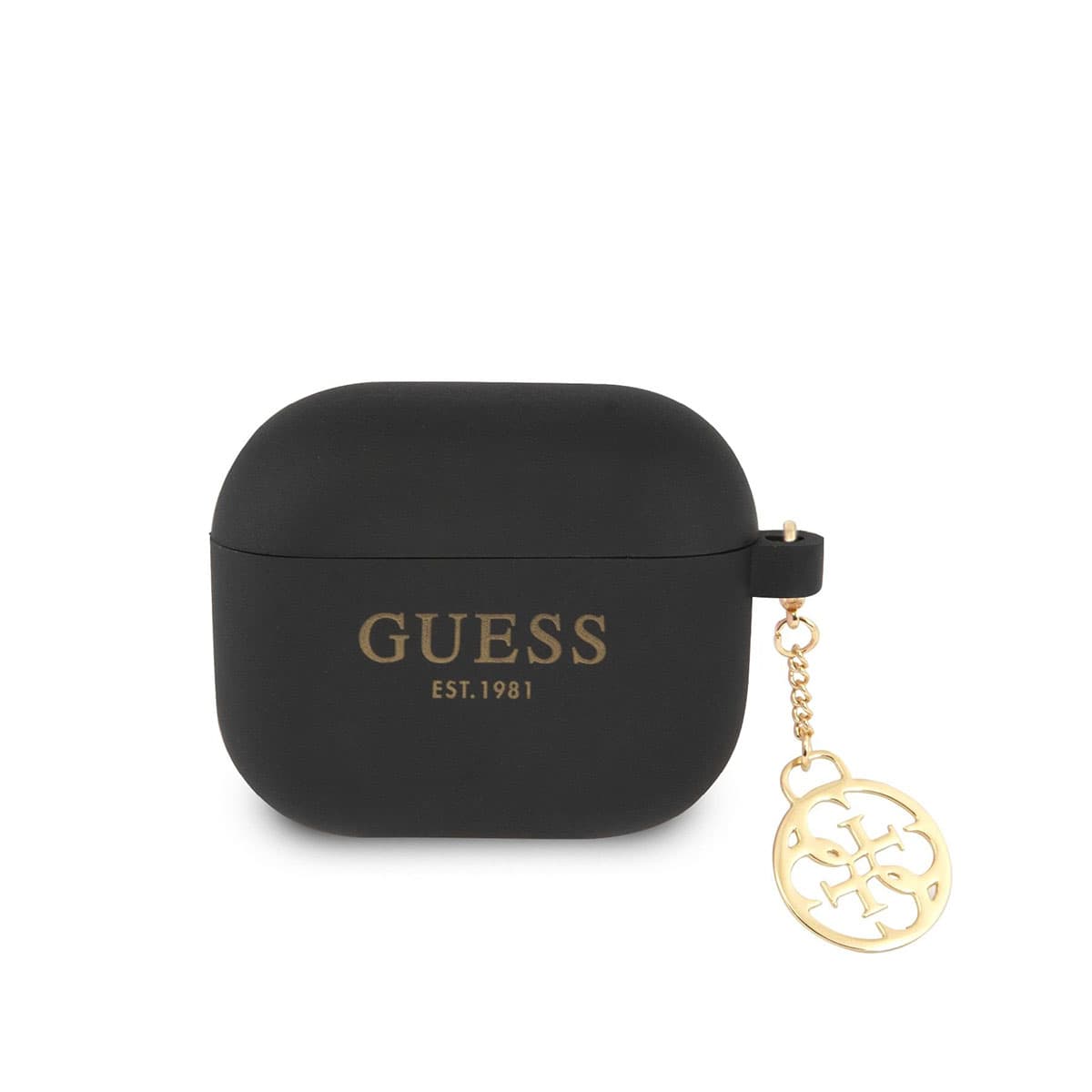 Charm-silikonikotelo AirPods 3 4G -kuulokkeille riipuksella – Guess