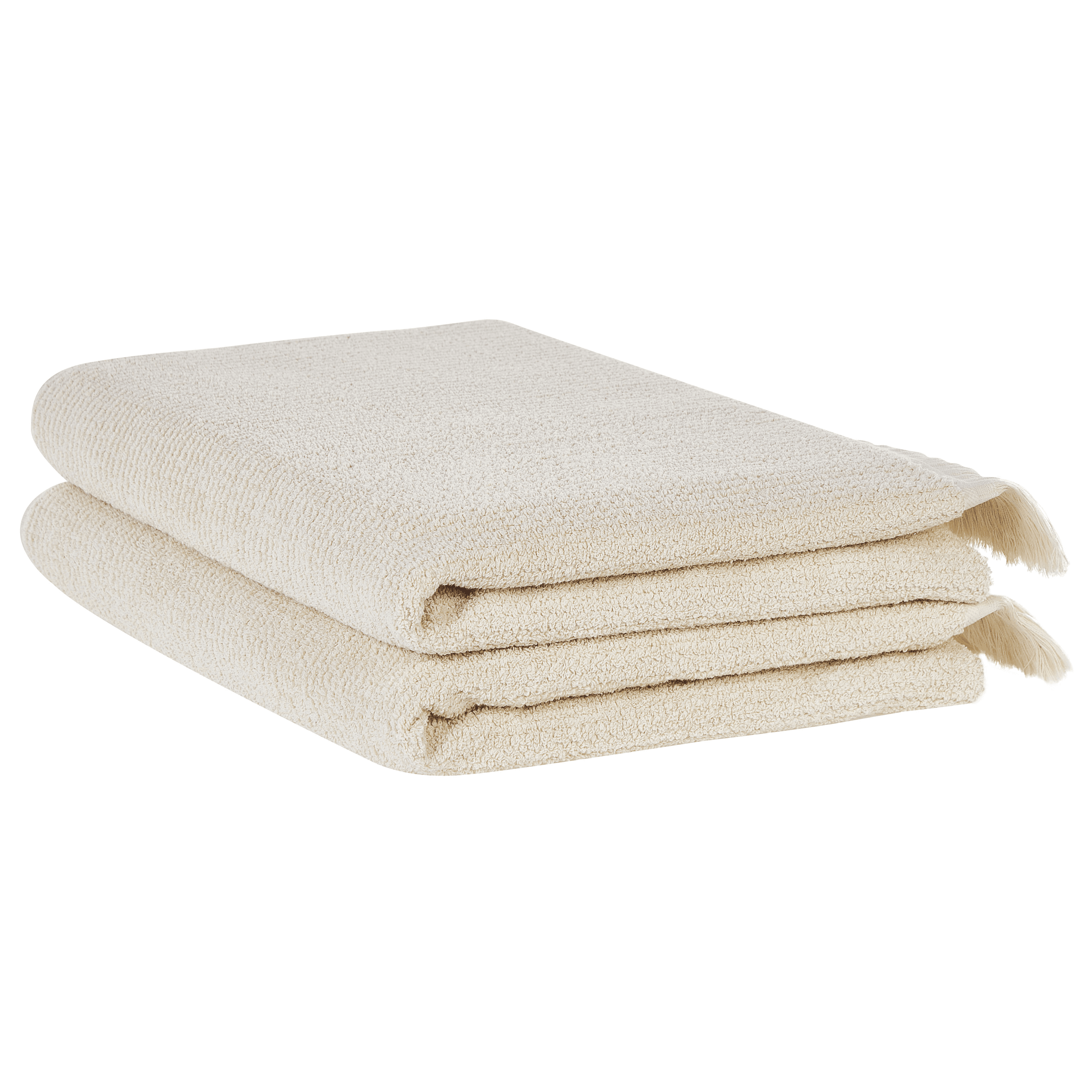 Pyyhesetti 2 kpl ATIU Puuvillafrotee Beige