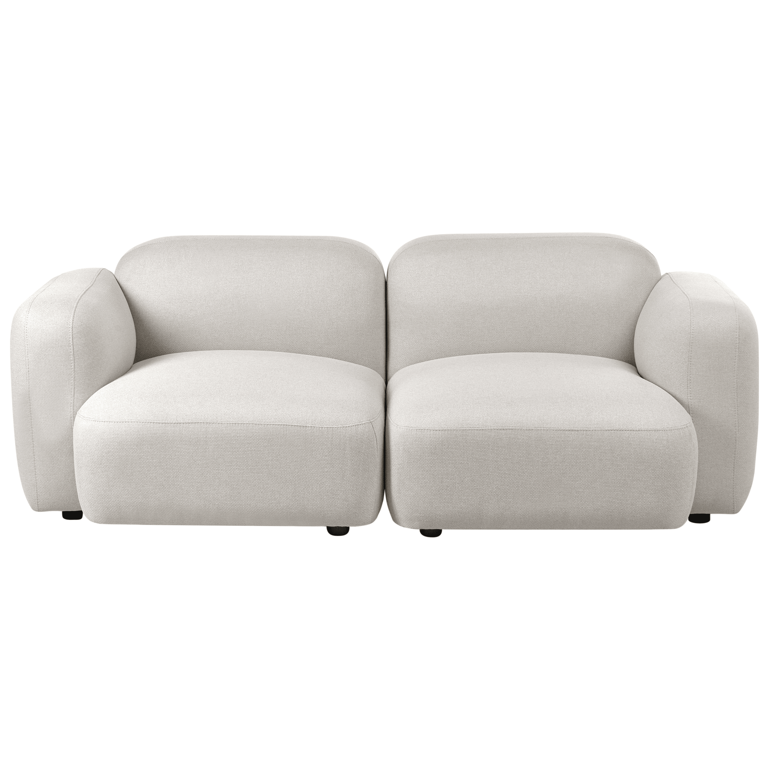 Sohva 3-istuttava AFOSS kangas Vaaleanbeige – Beliani