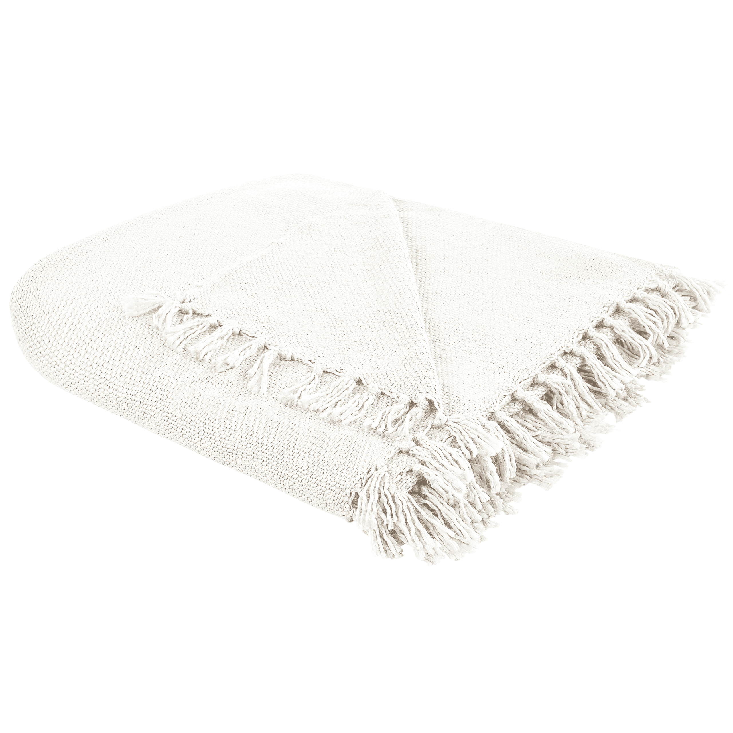 Torkkupeitto CHAOHANI kangas 200 x 220 cm Luonnonvalkoinen – Beliani