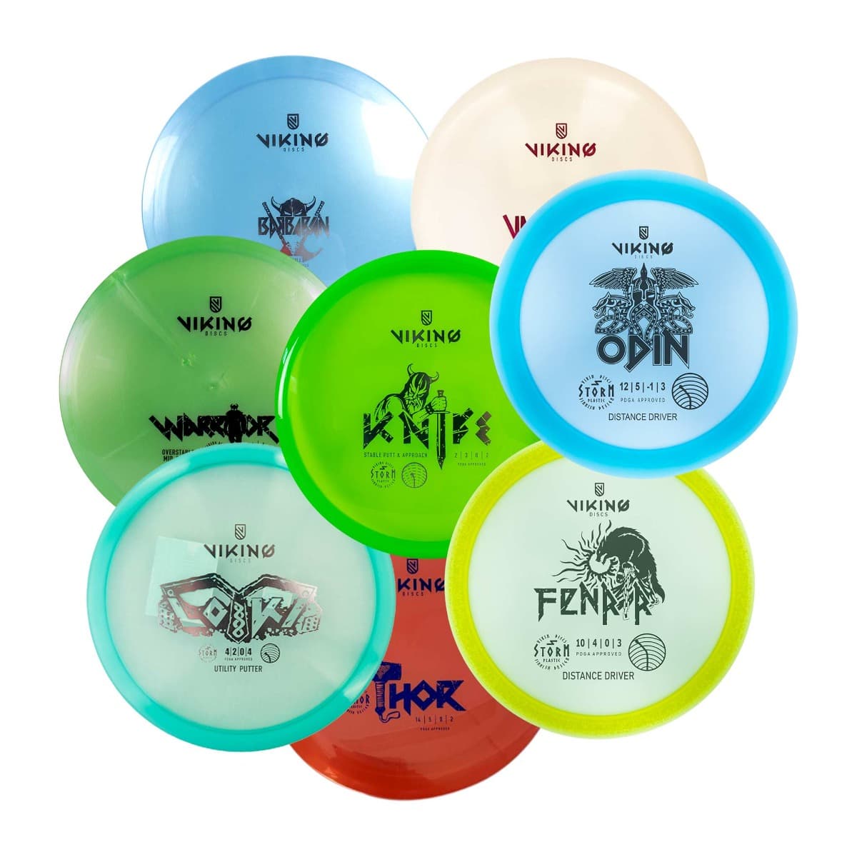 Viking Discs Tournament Set, 8 kiekon setti – Viking Discs