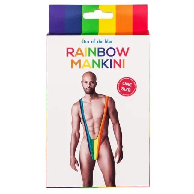 Rainbow Mankini One Size – Out of the Blue