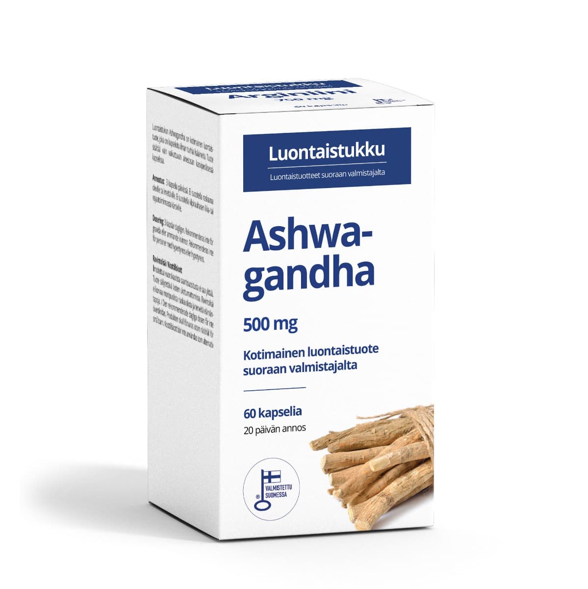 Ashwagandha 500mg – Suomen Luontaistukku Oy