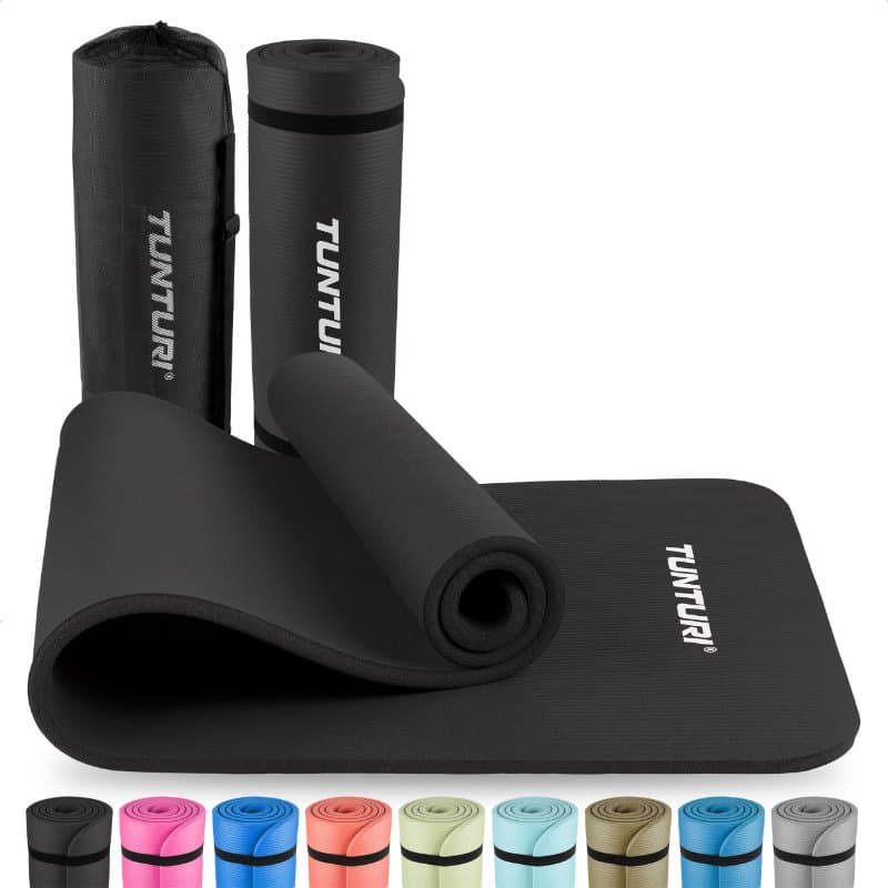 Tunturi NBR Jumppamatto 15mm (180 x 60 cm) - Musta – Tunturi