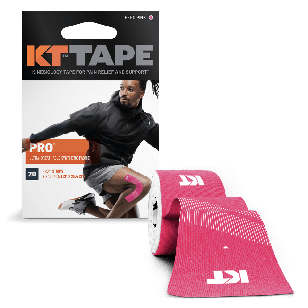KT Tape Pro Kinesioteippi (20x25 cm) - Hero Pink – KT Tape