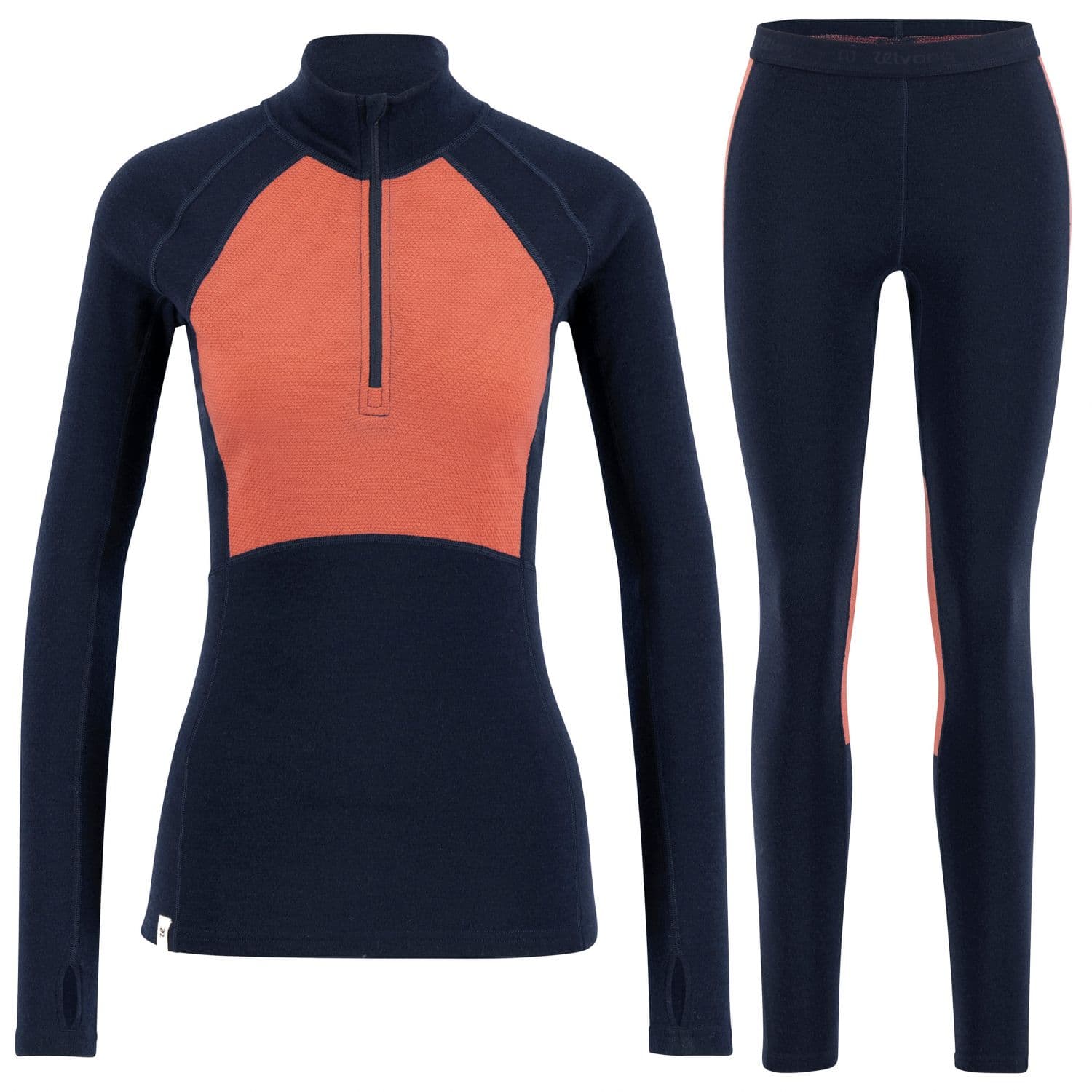 Ulvang Peak Map Half Zip, nainen, tummansininen/vaaleanpunainen – Ulvang