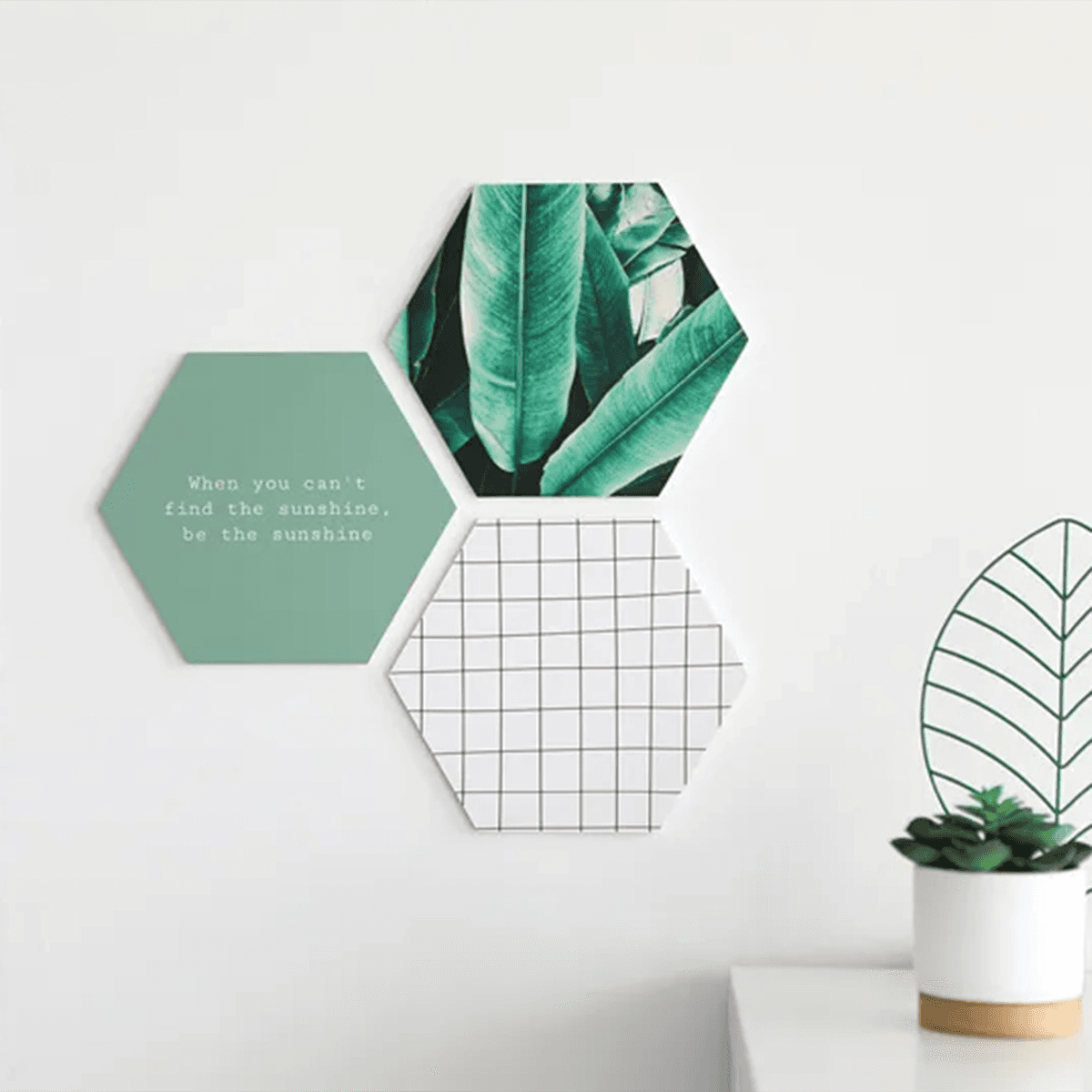 smartphoto Alumiinitaulut Kuusikulmiot galleria (3 setti) – smartphoto