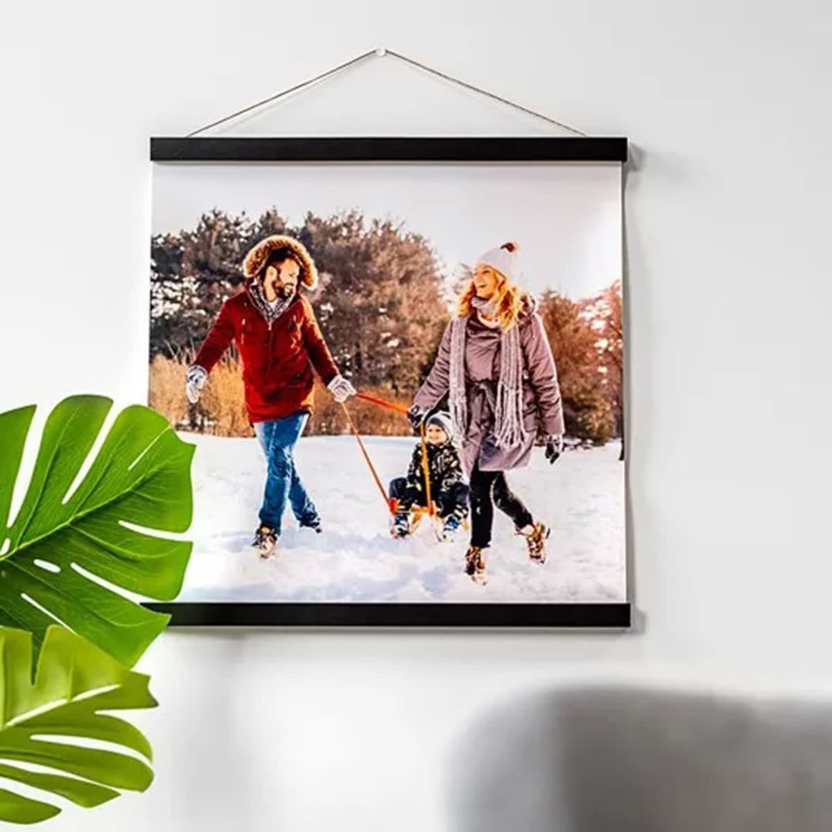 smartphoto Valokuvajuliste ripustimella 40 x 40 cm Musta – smartphoto