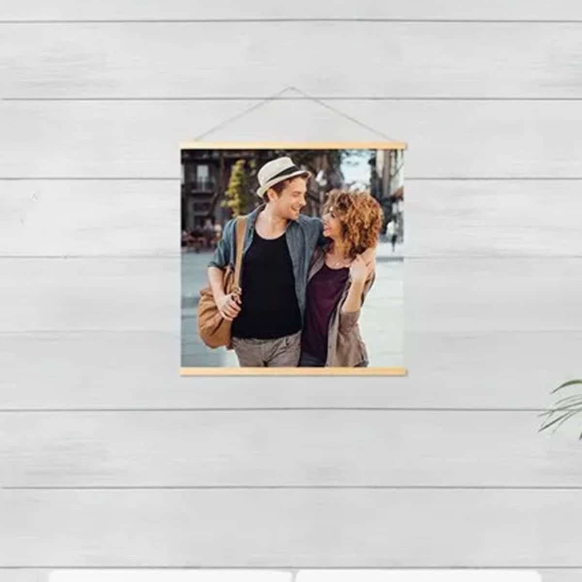 smartphoto Valokuvajuliste ripustimella 40 x 40 cm Puu – smartphoto