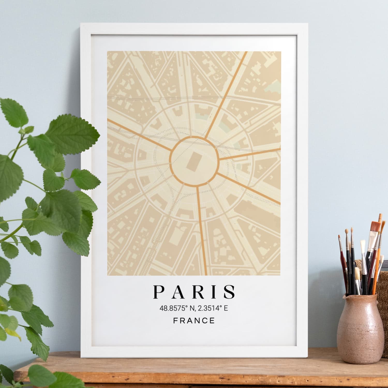 smartphoto Karttajulisteet valkoisella kehyksellä 40 x 60 – smartphoto