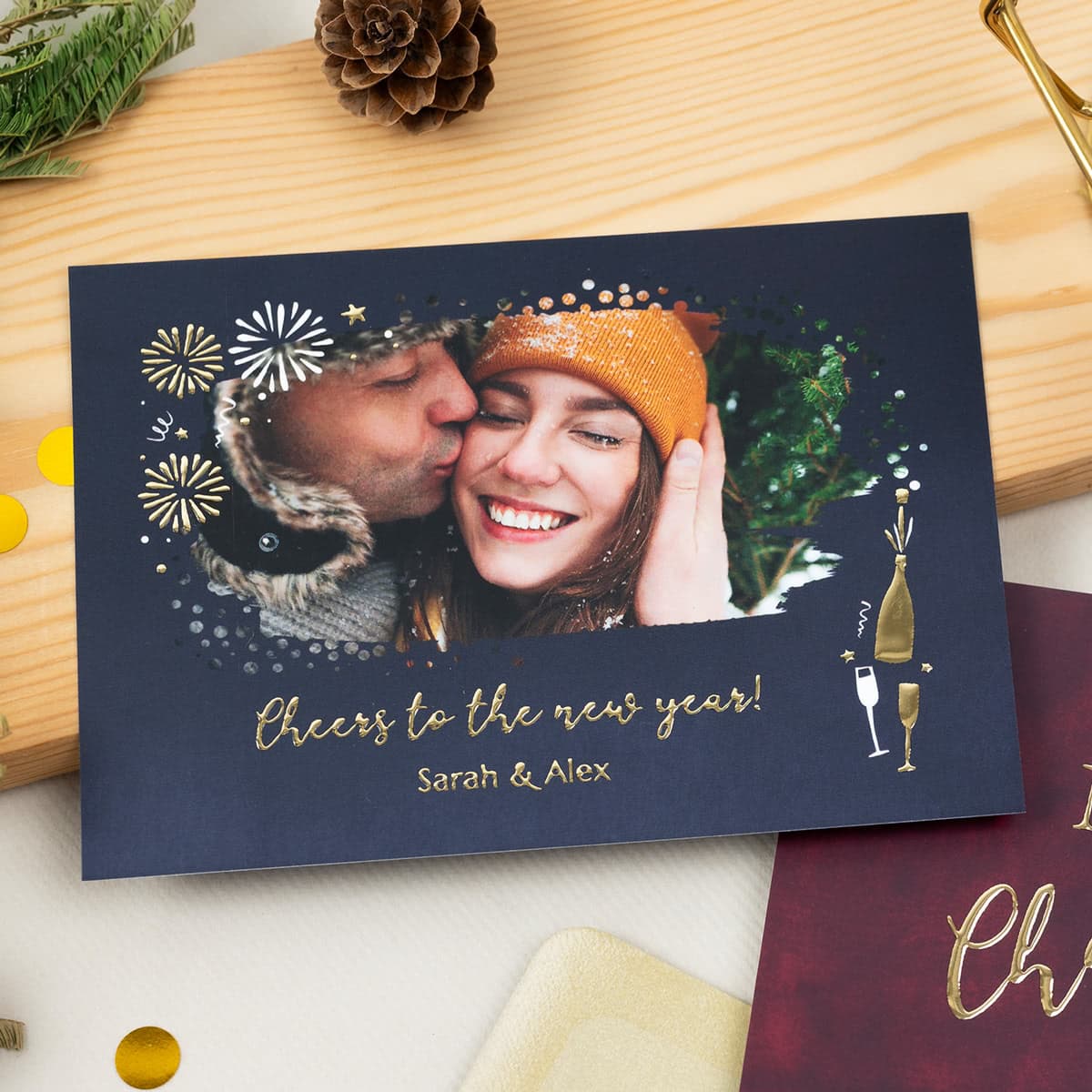 smartphoto Joulukortit kultafoliolla – smartphoto