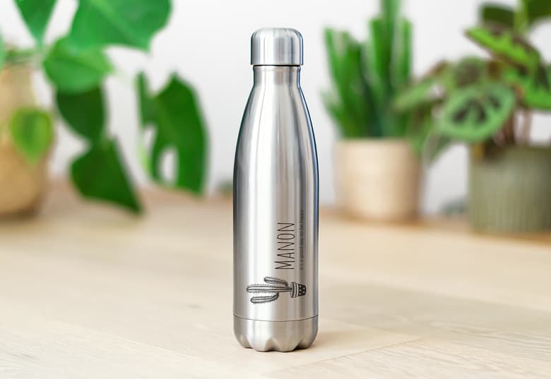 smartphoto Vesipullo metalli Harmaa – smartphoto