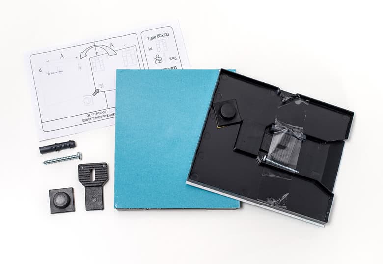 smartphoto Kiinnityssetti sarja Julistetaululle tai Alu julisteelle - 1 kpl setti – smartphoto