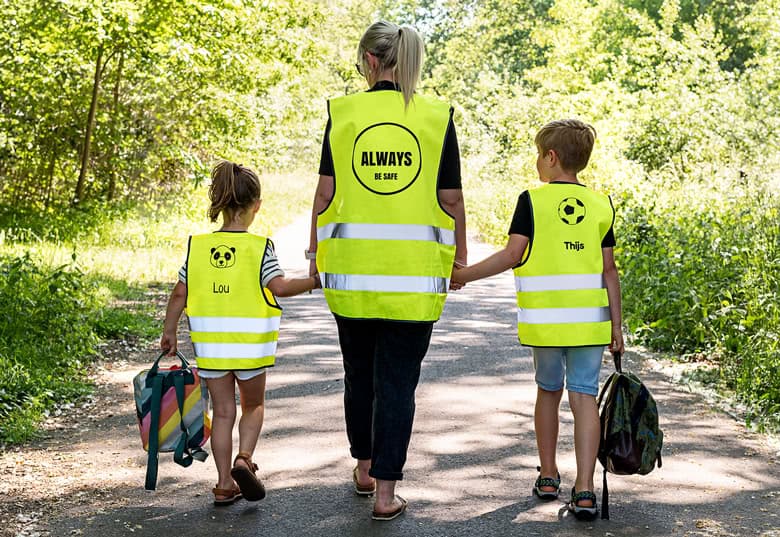 smartphoto Heijastinliivi Lapsi Persoonallinen Takapuoli 7-9 vuotta – smartphoto