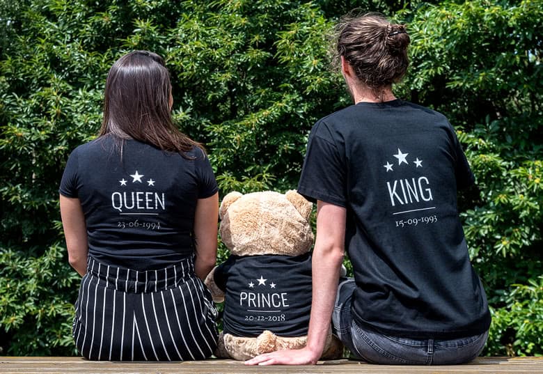 smartphoto T-paita kuvalla musta Takasivu L – smartphoto