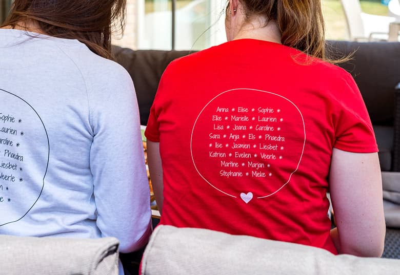 smartphoto Naisten T-paita punainen Takasivu S – smartphoto