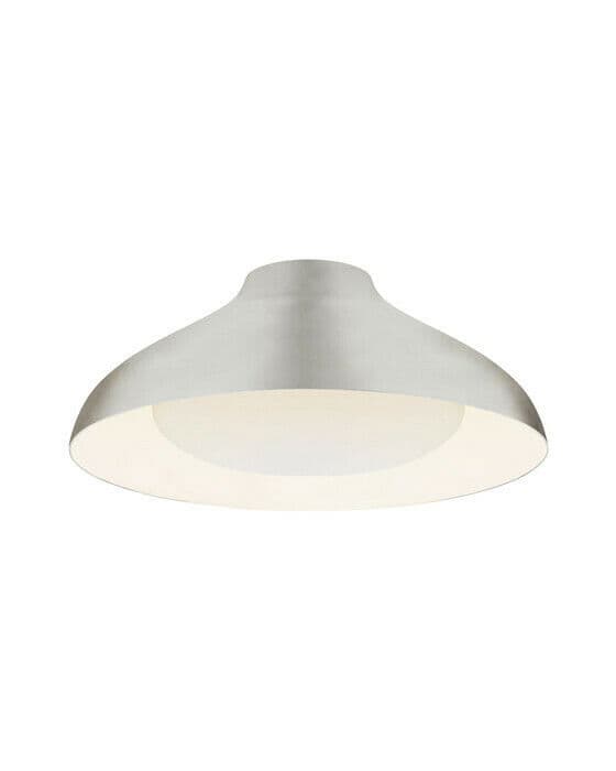 Agnes 18" Flush Mount Burnished Silver Leaf – Visual Comfort