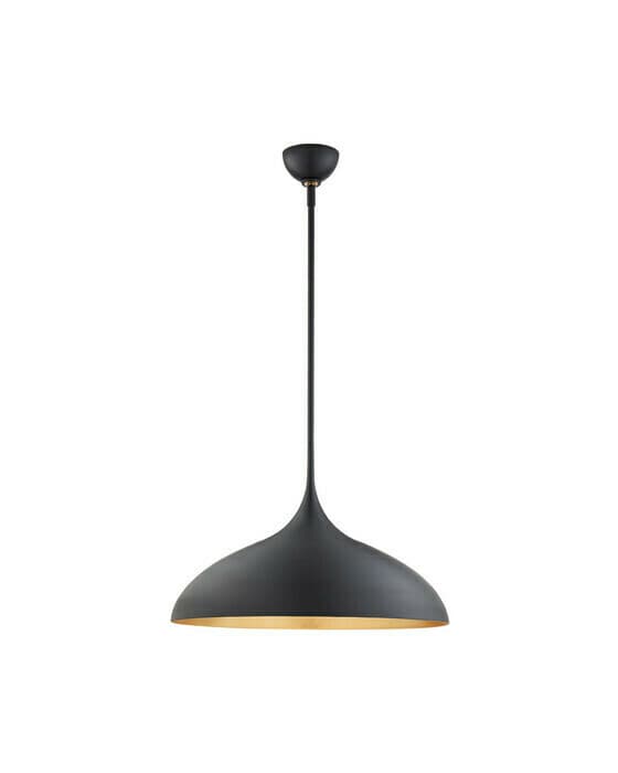 Agnes Large Pendant Matte Black – Visual Comfort