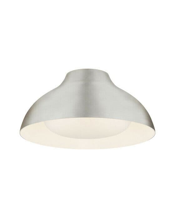 Agnes 15" Flush Mount Burnished Silver Leaf – Visual Comfort