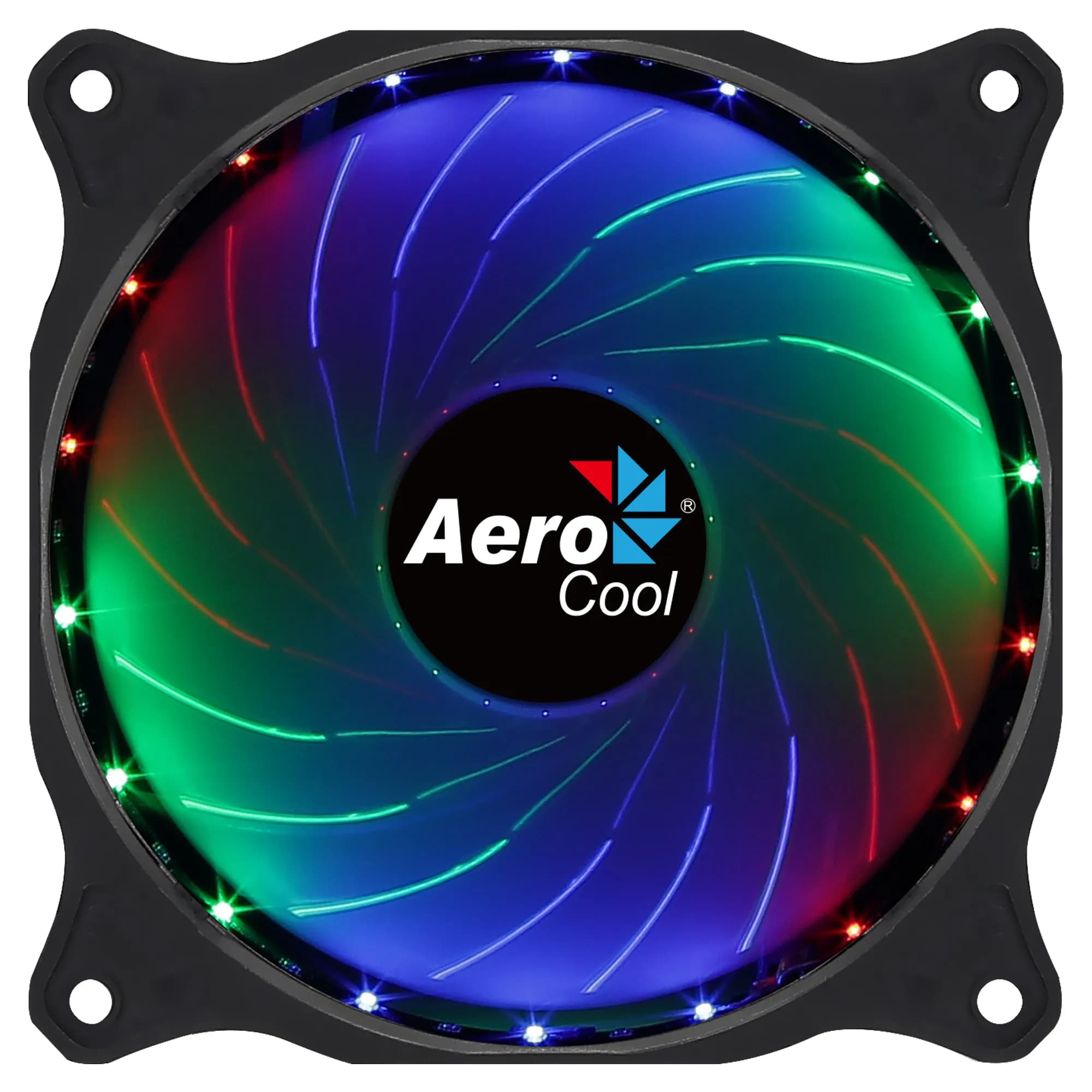 AeroCool Cosmo 12 120 mm -kotelotuuletin (Musta, Kiinteä RGB, Molex) – AEROCOOL