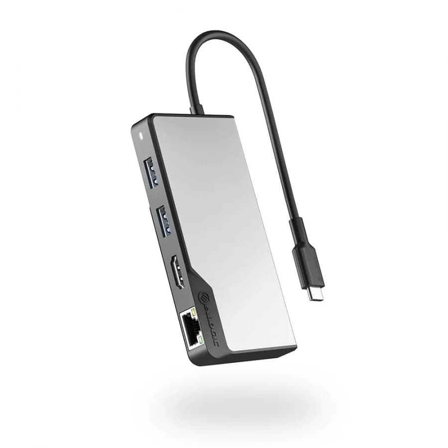 ALOGIC USB-C Fusion ALPHA V2 5-i-1-hubb HDMI, USB, Ethernet och PD ? Rymdgrå – Alogic